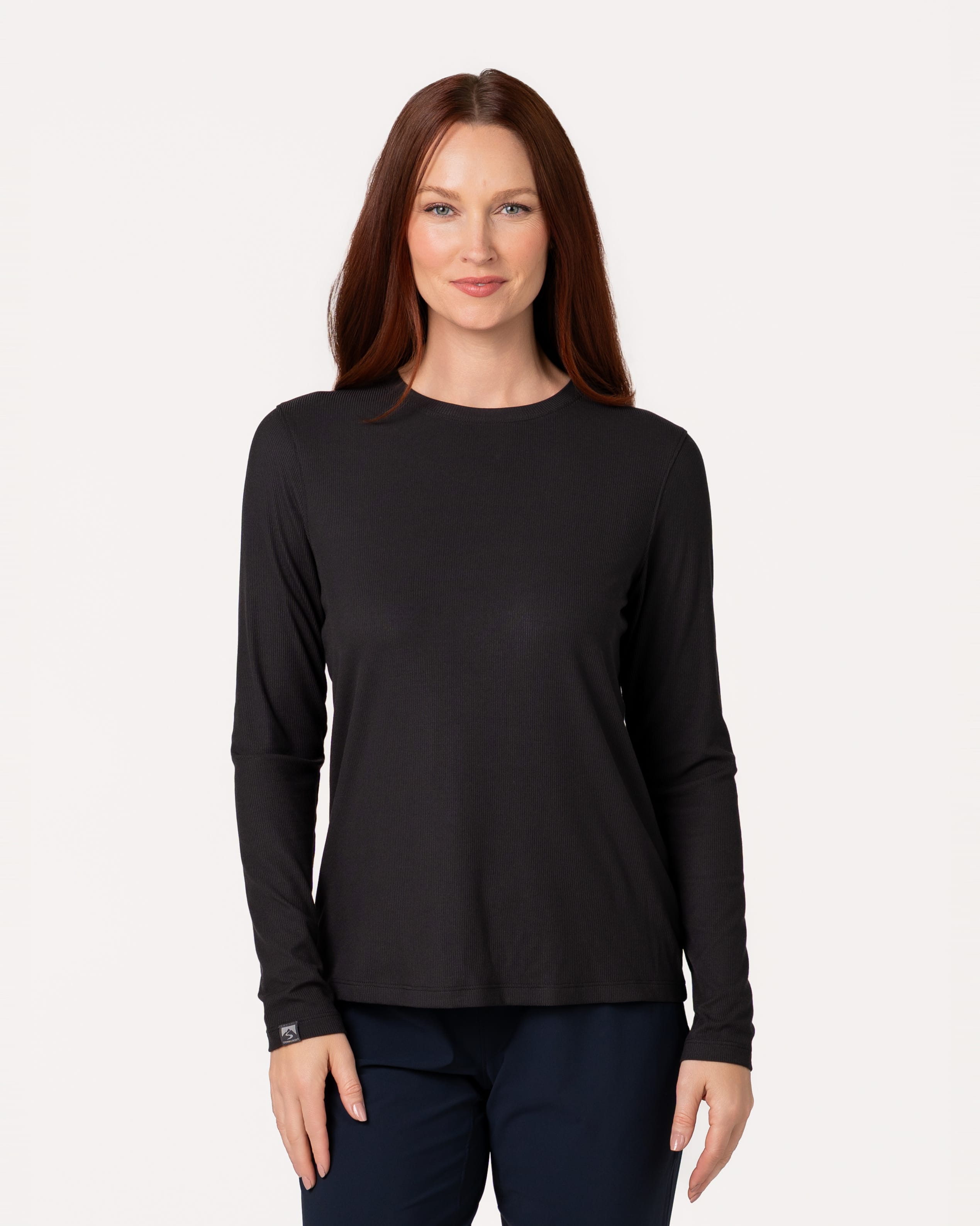 Women's Essentialist Super Soft Ribbed Modal Blend Long Sleeve T