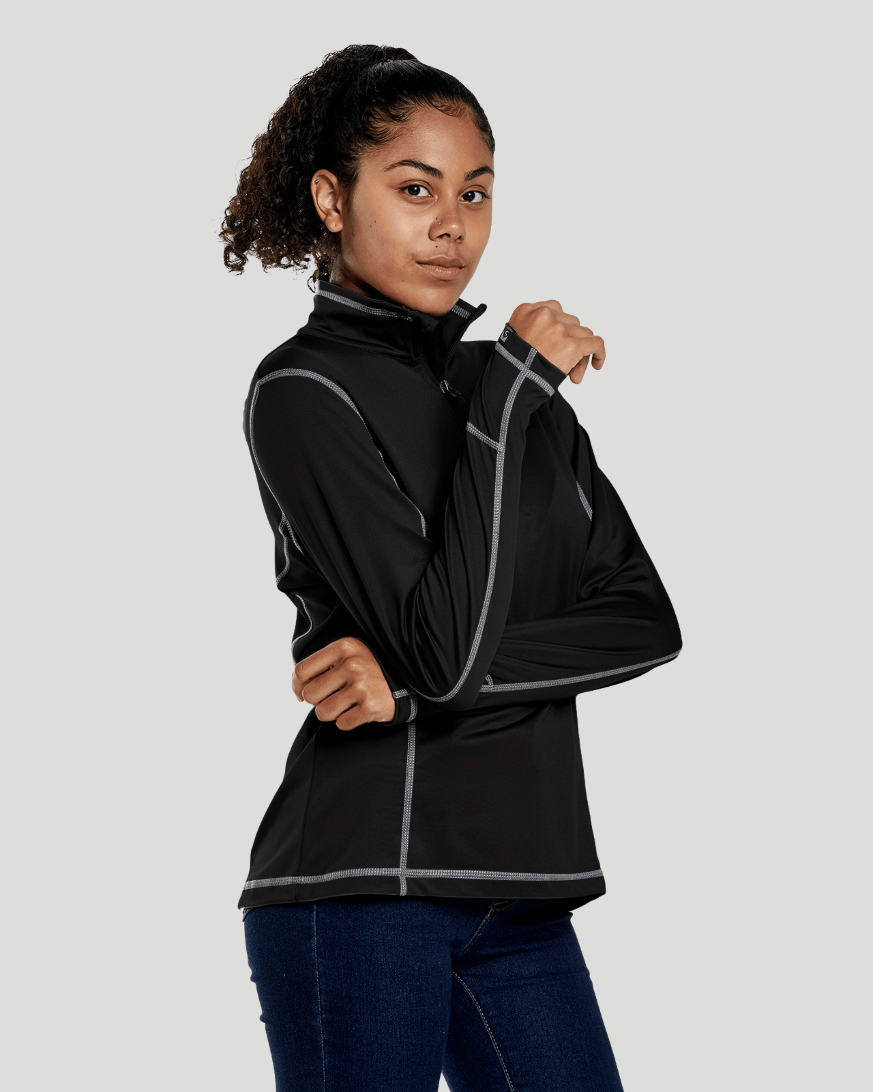 Women's Adapter Base Layer Quarter Zip Pullover – Storm Creek Women's Adapter Base Layer Quarter Zip Pullover – Storm Creek