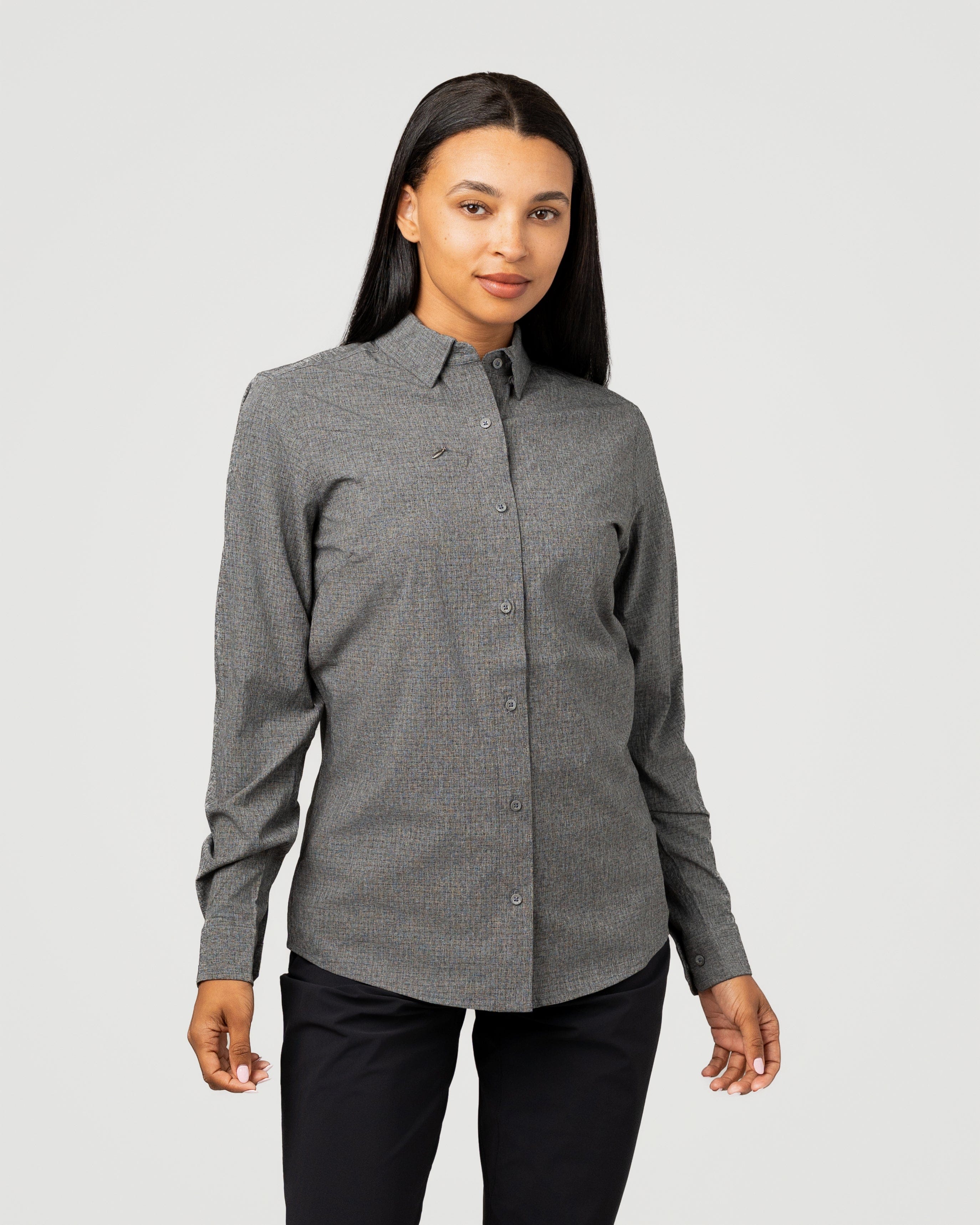 【Women's 4 チャコール系】 2016 Patagonia ( パタゴニア ) ロングスリーブ ブルックリン シャツ Long Sleeve Brooklyn Shirt MRYF オーガニックコットン ウェア patagonia - 【Women's 4 チャコール系】 2016 Patagonia ( パタゴニア