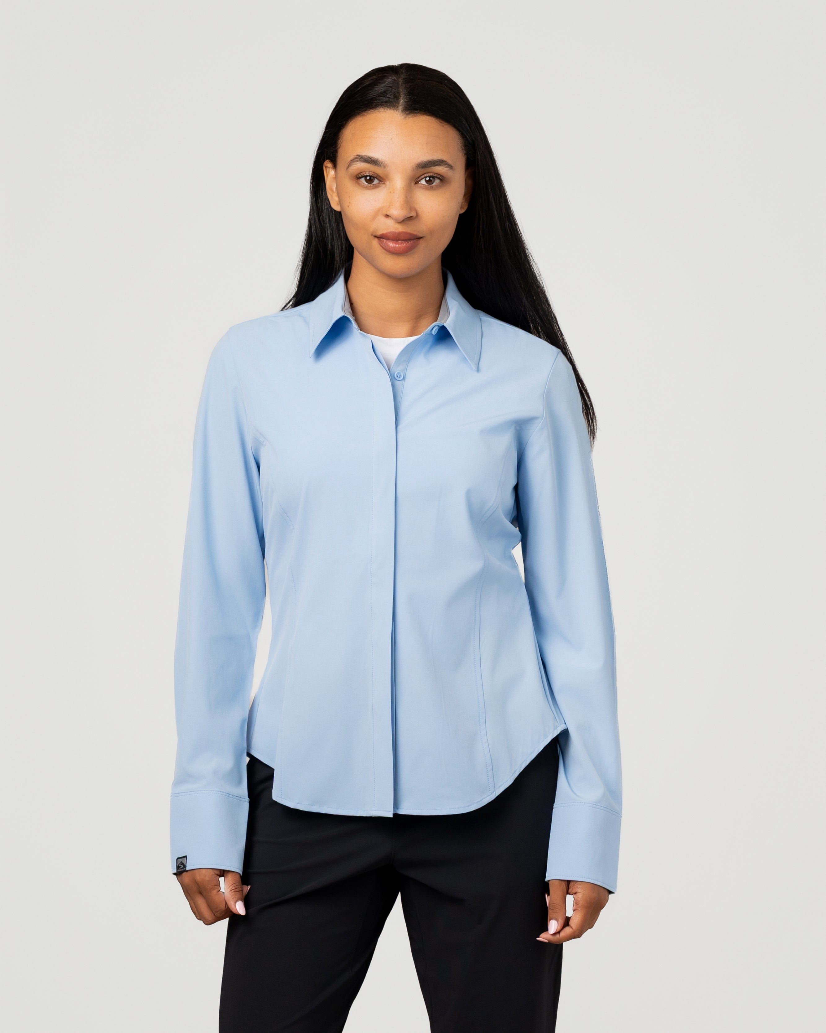 green emerald velvet dress Women's Executive 4-Way Stretch Solid Button Up – Storm Creek