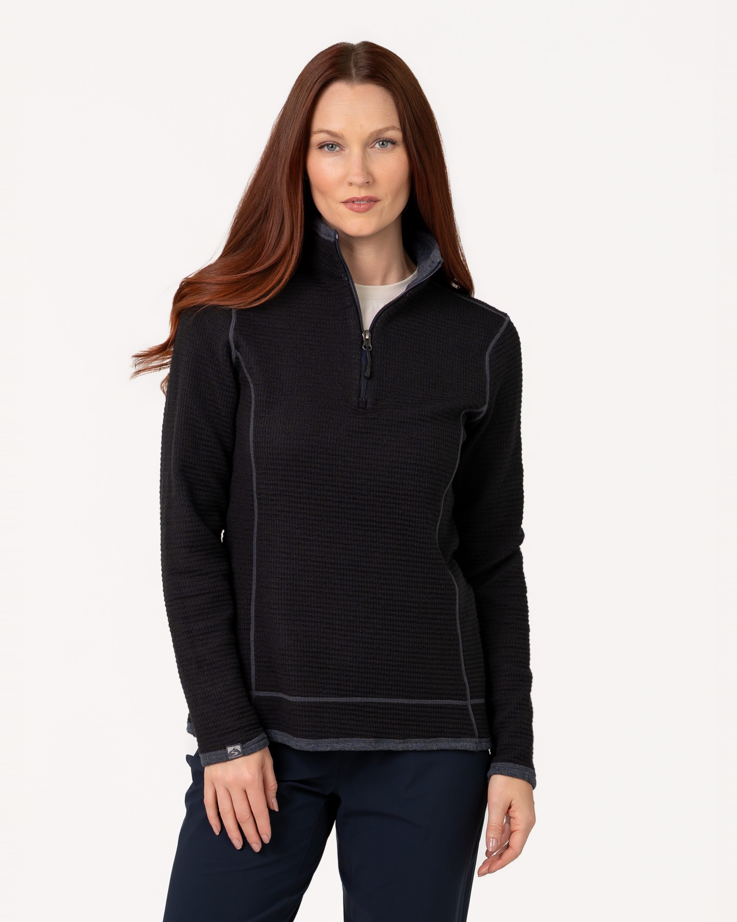 Women's Maverick Waffle Knit Quarter Zip Pullover – Storm Creek