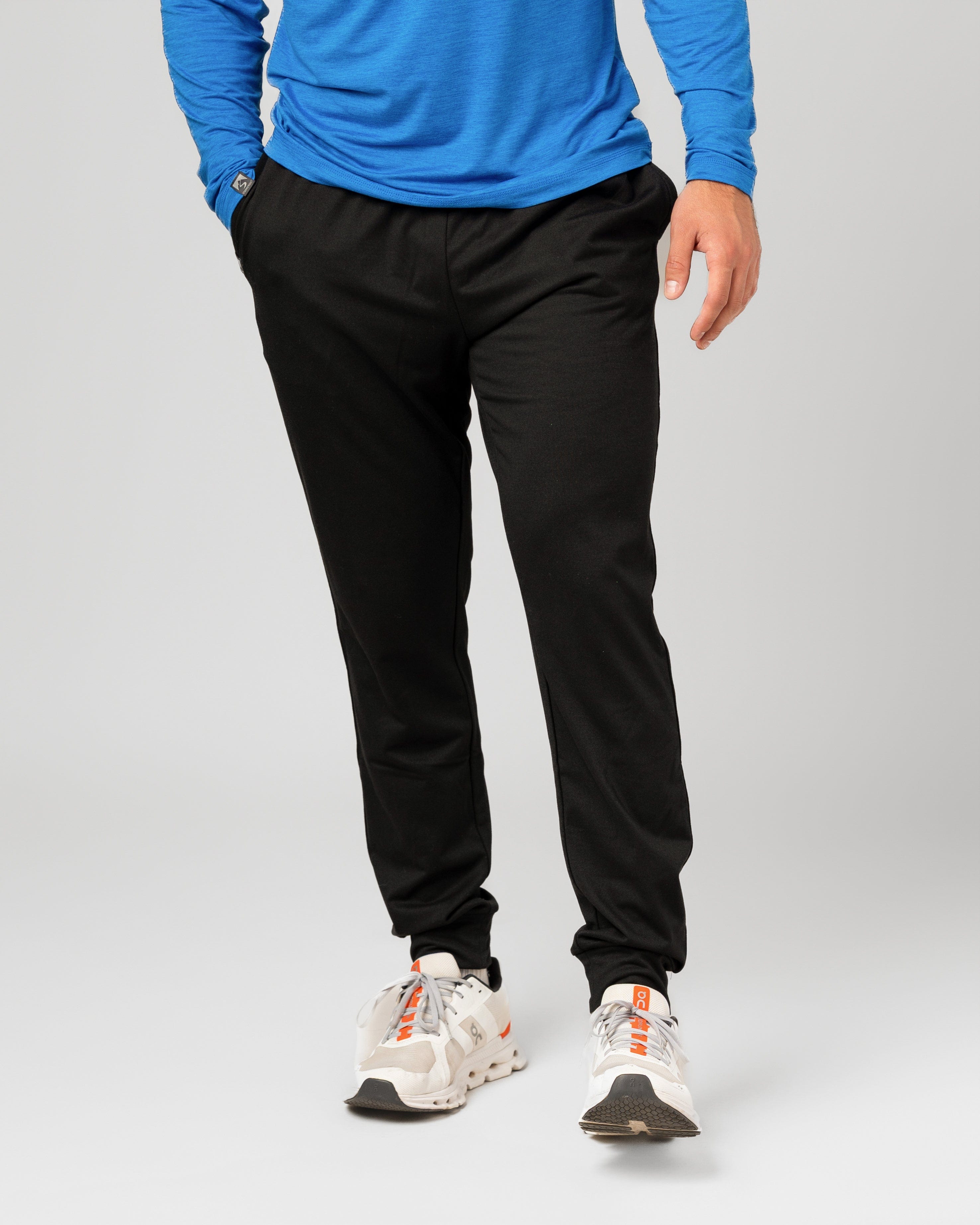 メンズウェア 8YARDS Ribbed Joggers | Black RANDOM IDENTITIES WIDE SWEATPANTS BLACK SS23 | 50%OFF SALE