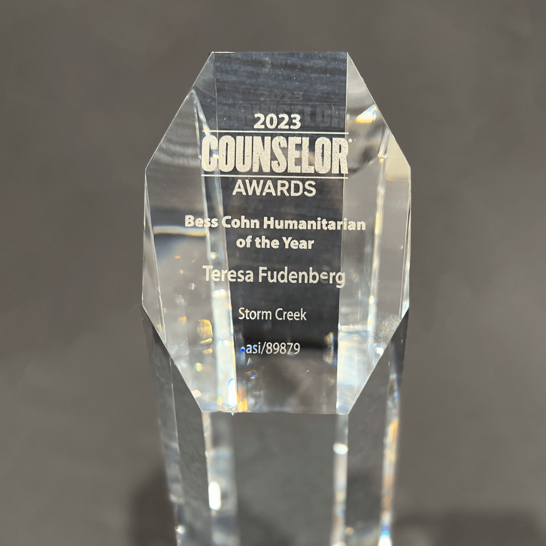2023, our CEO, Teresa, is recognized as ASI's Bess Cohn humanitarian of the year award