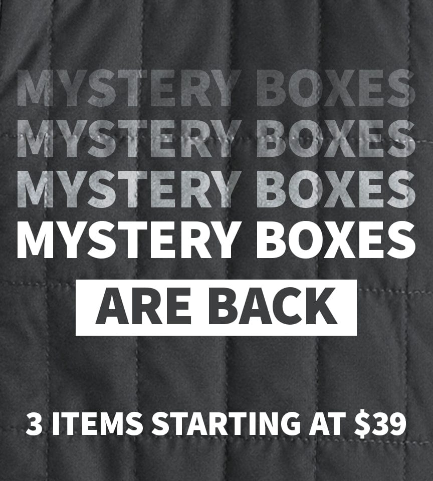 Mystery Boxes for the warehouse sale - 3 items starting at $39