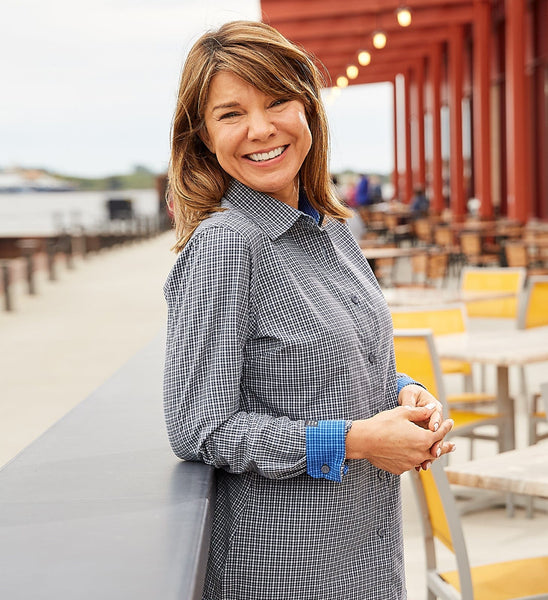 Women's Influencer - Microplaid Shirt