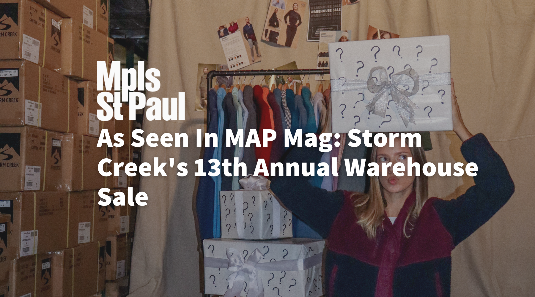 As Seen In MAP Mag: Storm Creek's 13th Annual Warehouse Sale