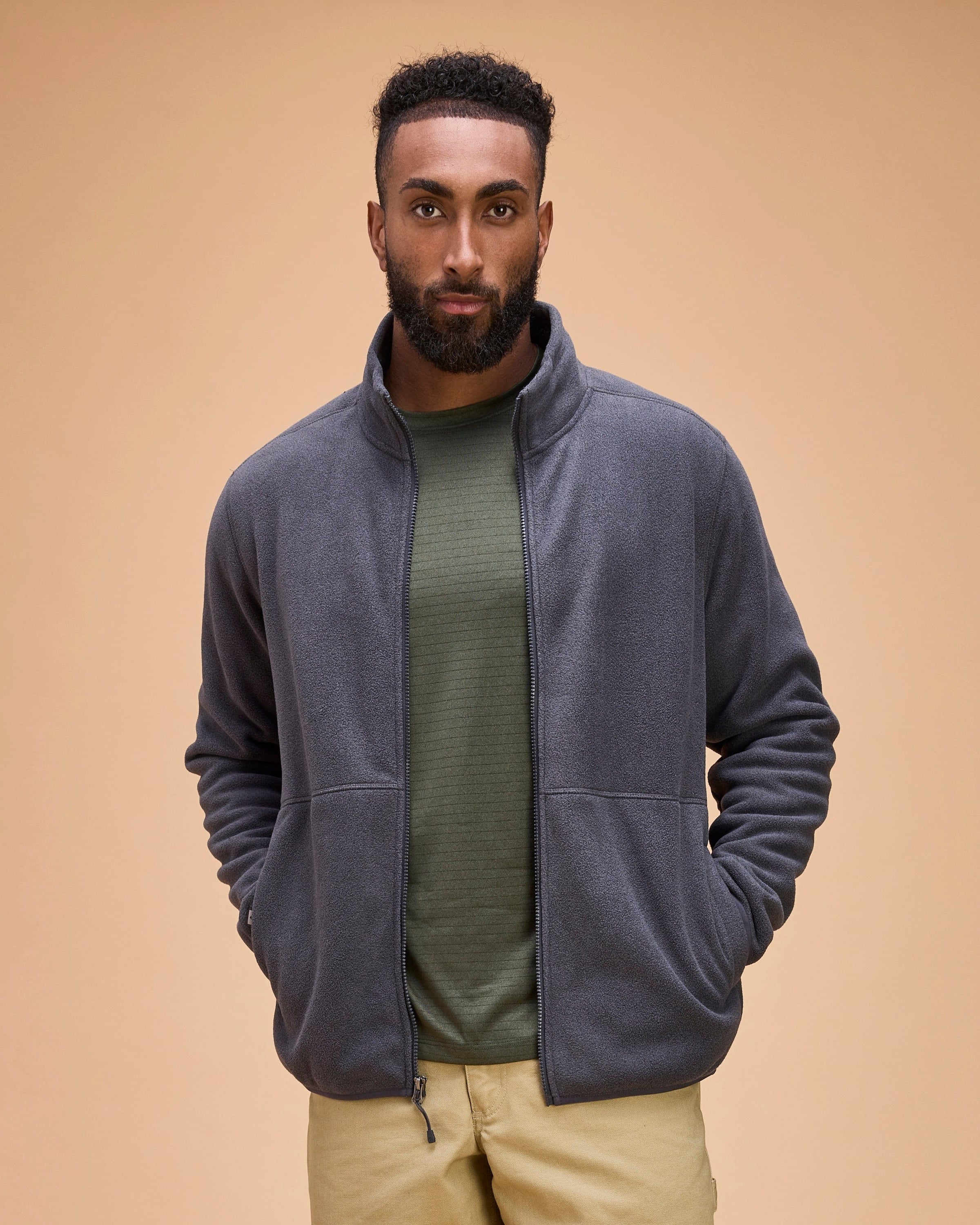 ドゥムフリース Men's Summit Sherpa Fleece Full Zip Jacket – Storm Creek