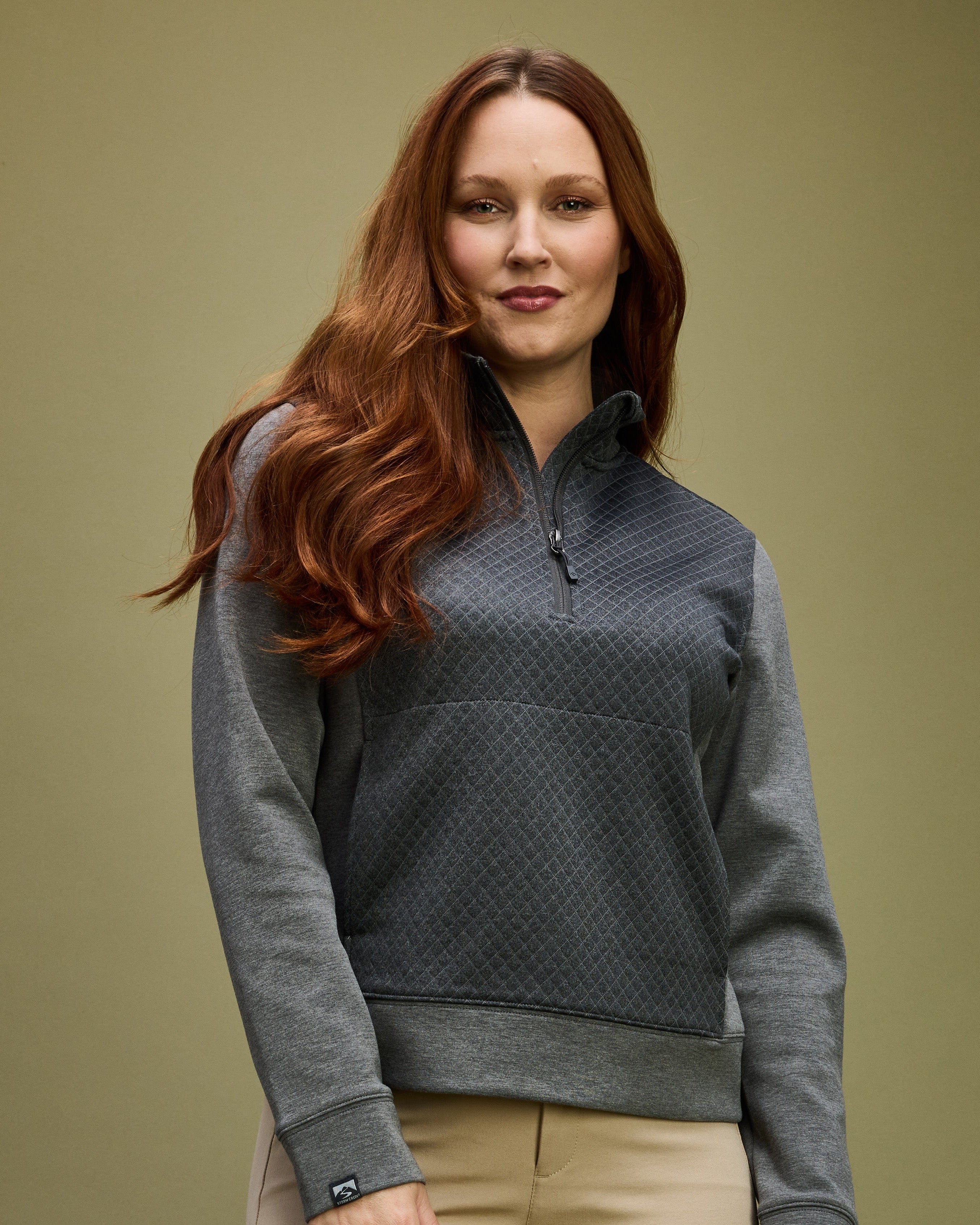 Women's Architect Quilted Quarter Zip Pullover – Storm Creek