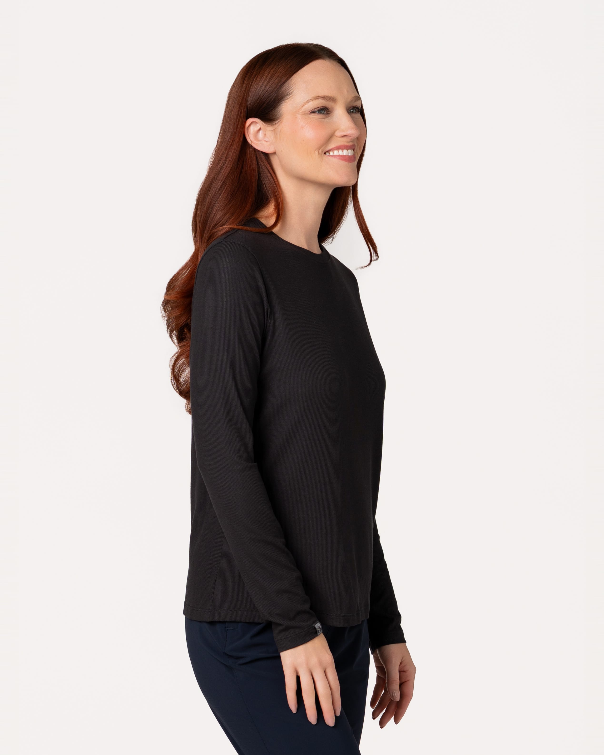 Women's Essentialist Super Soft Ribbed Modal Blend Long Sleeve T