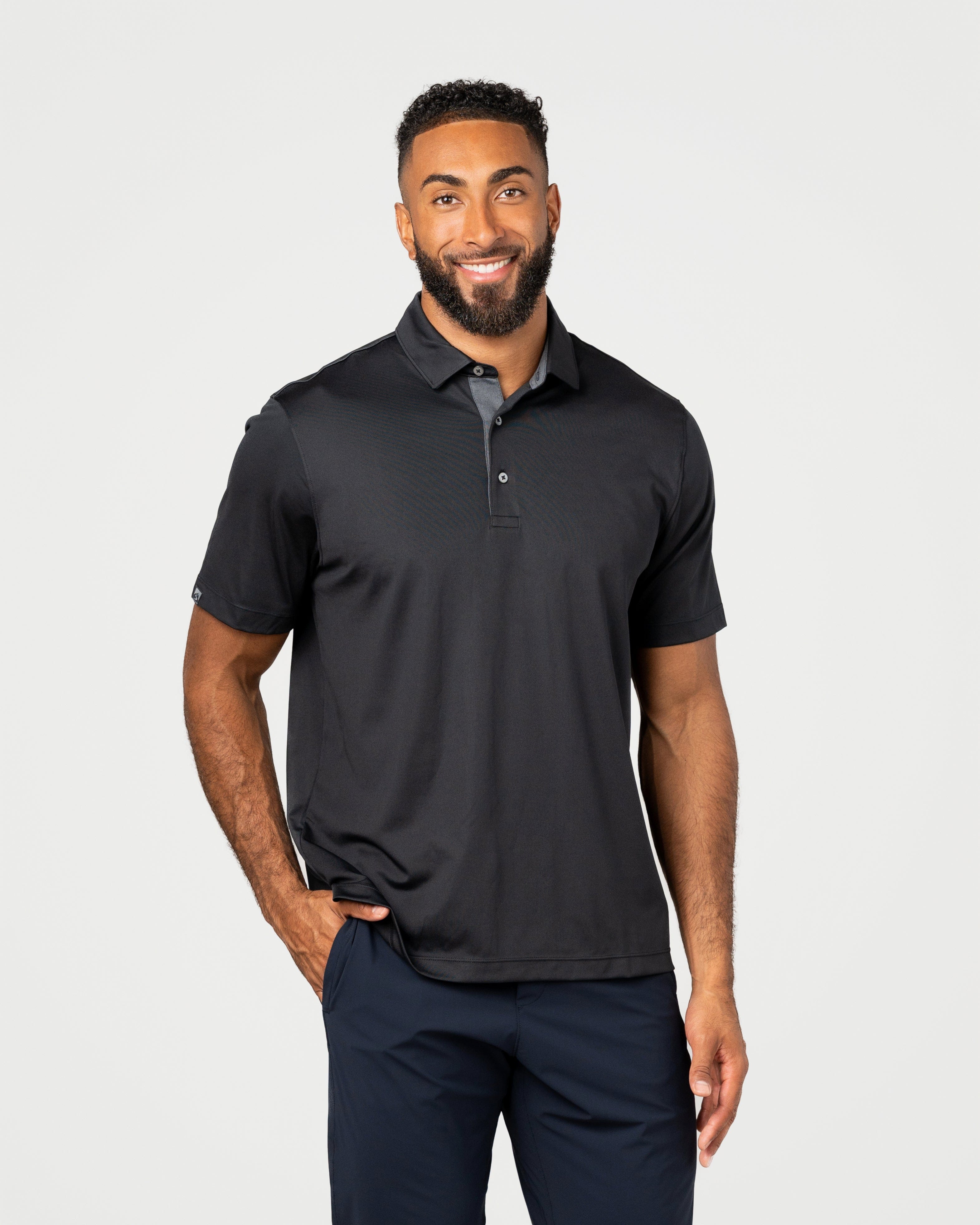 トップス SOPH 2026SS 4WAY STRETCH POLO BLACK 3(L) Men's Visionary III Moisture-Wicking Stretch Solid Polo – Storm Creek