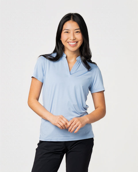 Women's Optimist II Microstripe Short Sleeve Polo