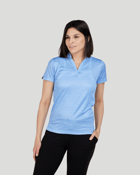 Women's Unwinder Printed Bamboo Short Sleeve Polo
