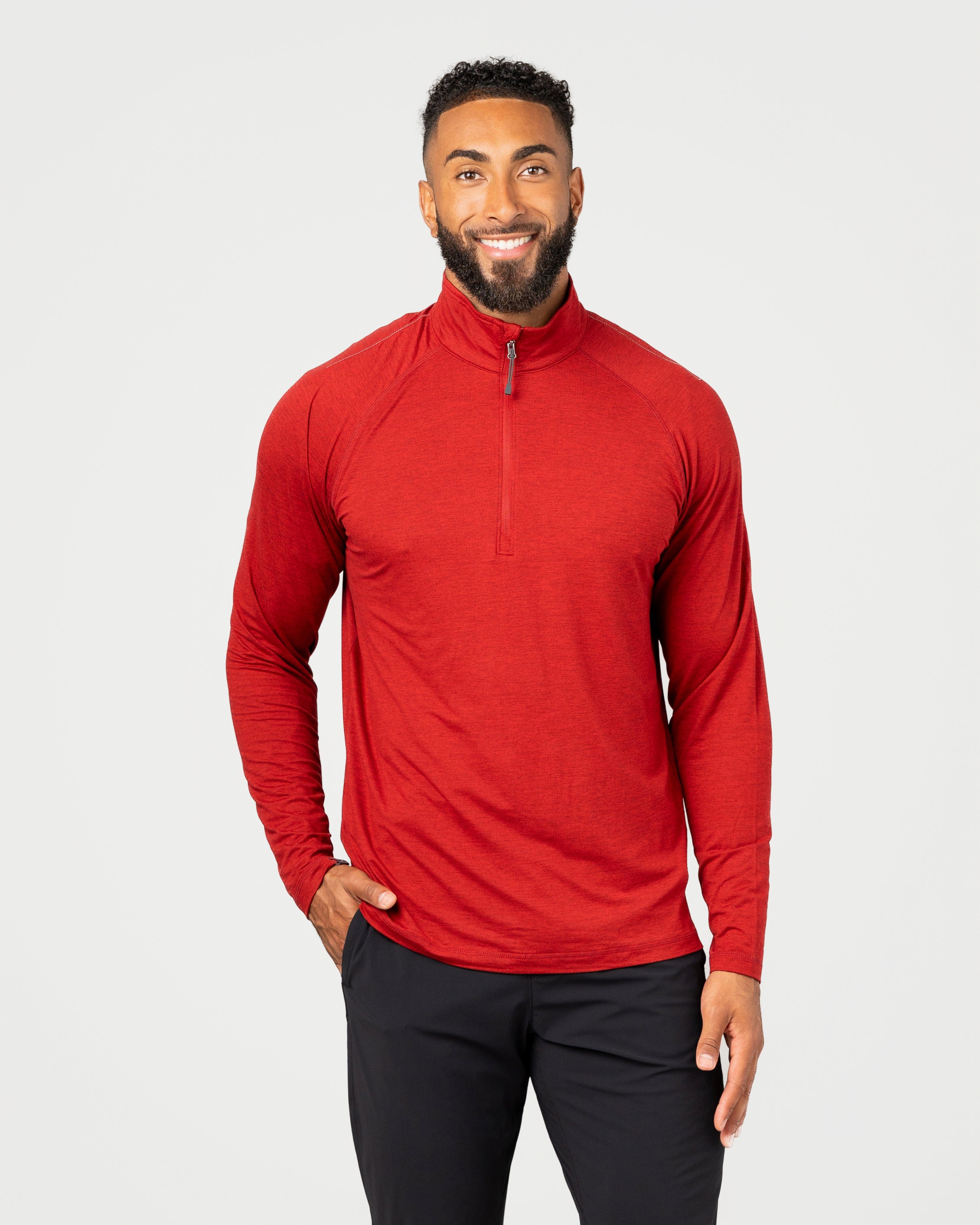Men's Core Pacesetter High-Stretch Quarter Zip Pullover – Storm Creek