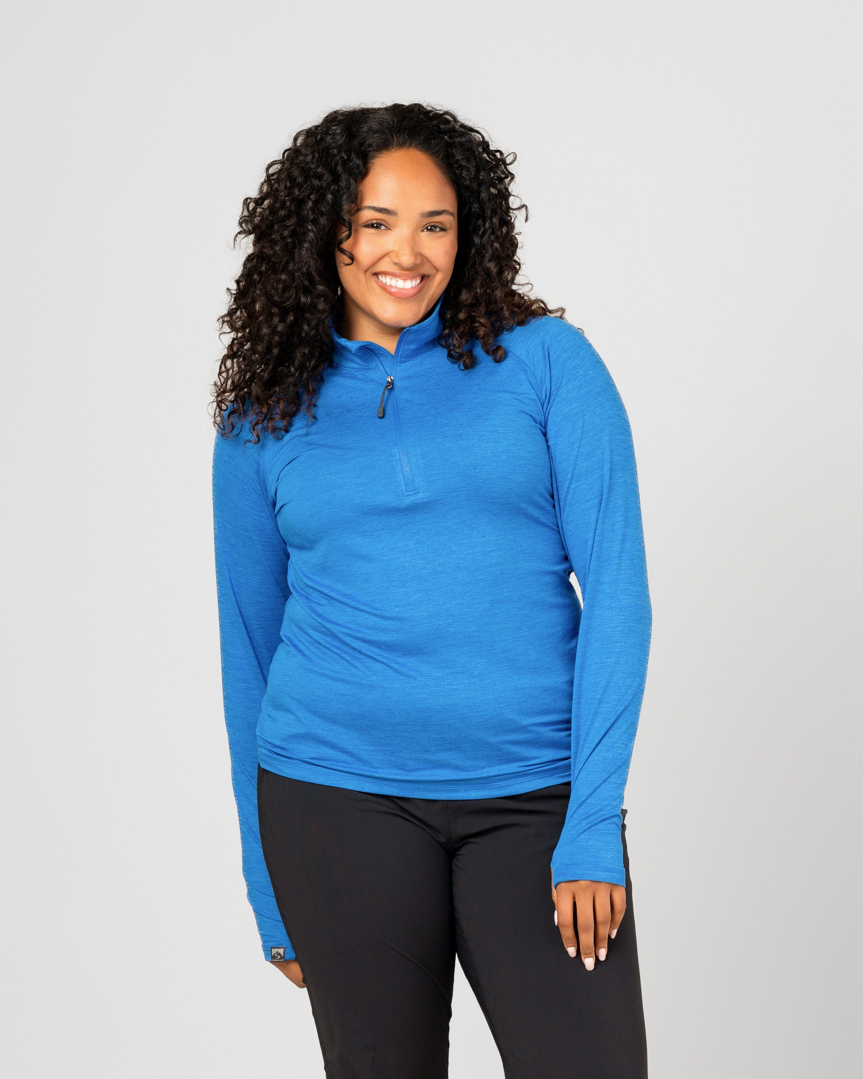 オーク 04 Women's Overachiever Sweater Fleece Quarter Zip Pullover – Storm Creek