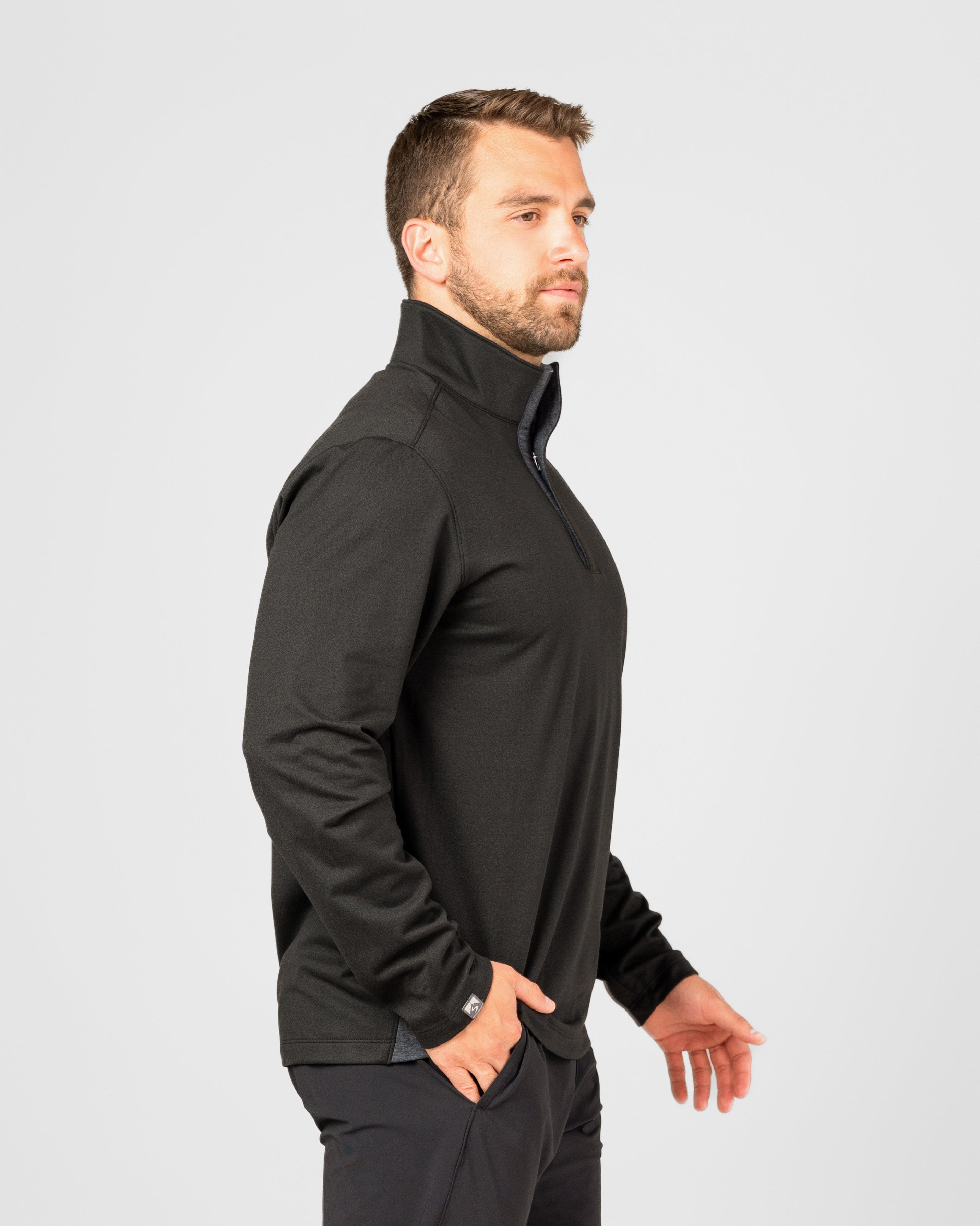 Men's Sidekick Midweight Stretch Quarter Zip Pullover – Storm Creek