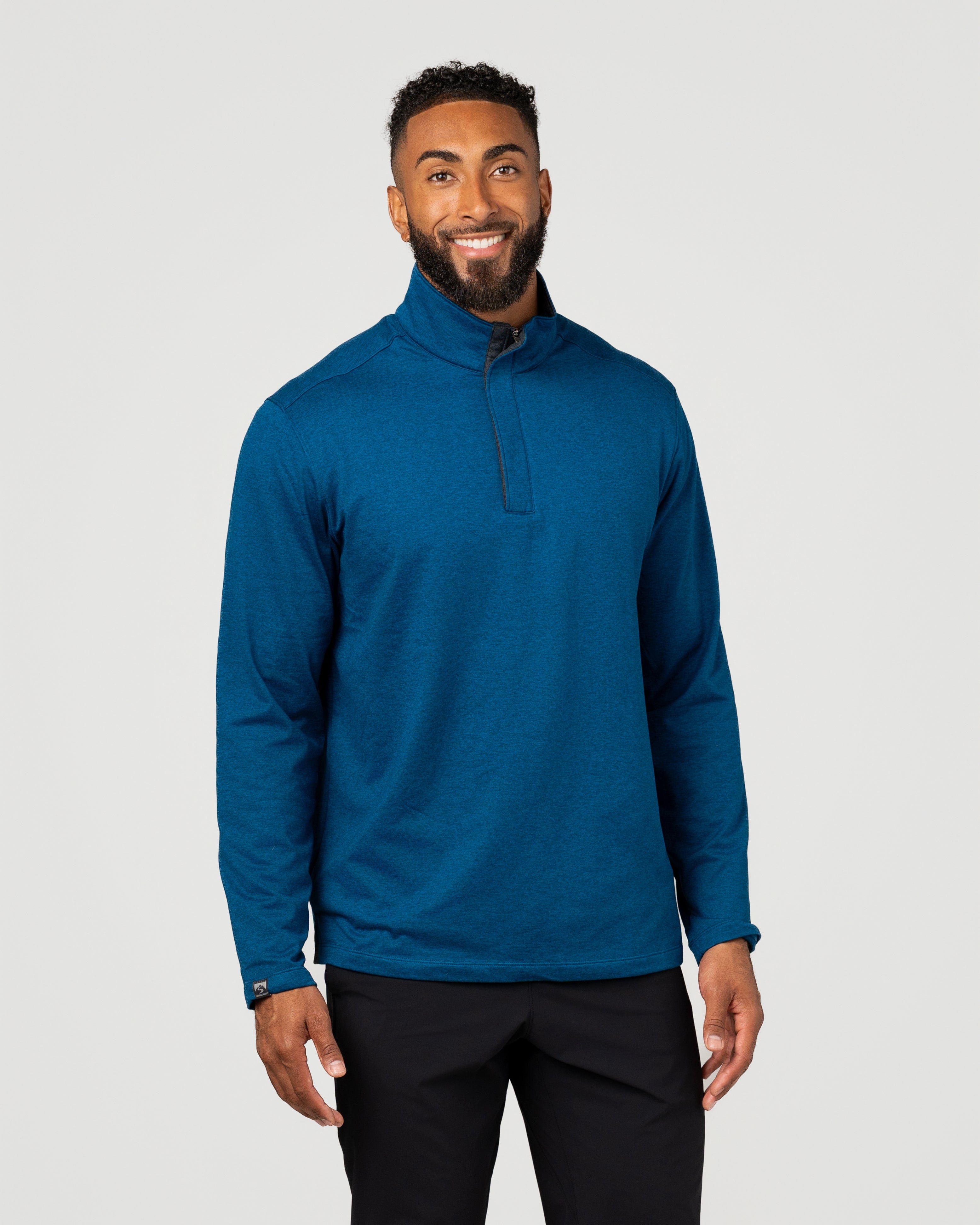 Men's Sidekick Midweight Stretch Quarter Zip Pullover – Storm Creek