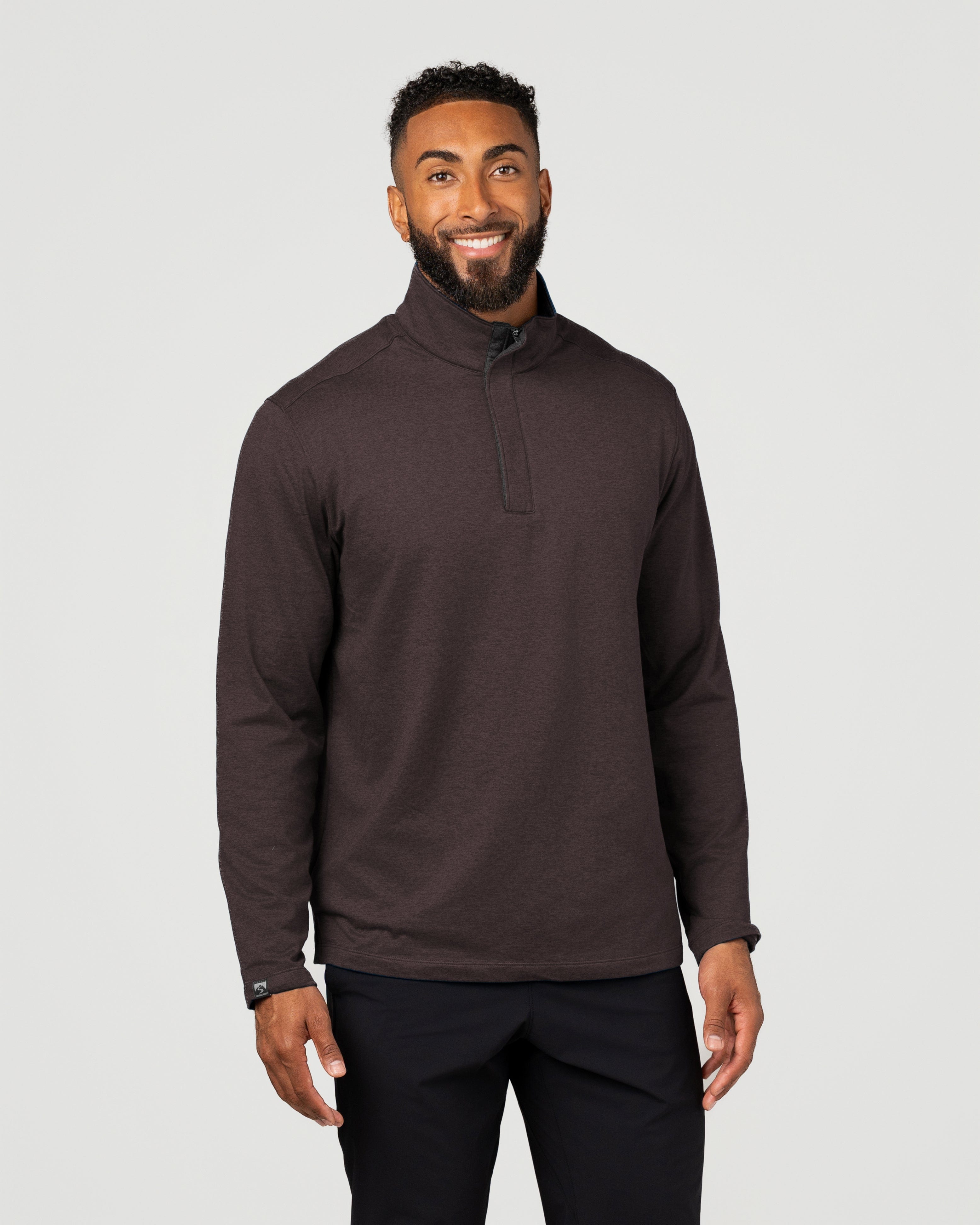 Men's Sidekick Midweight Stretch Quarter Zip Pullover – Storm Creek