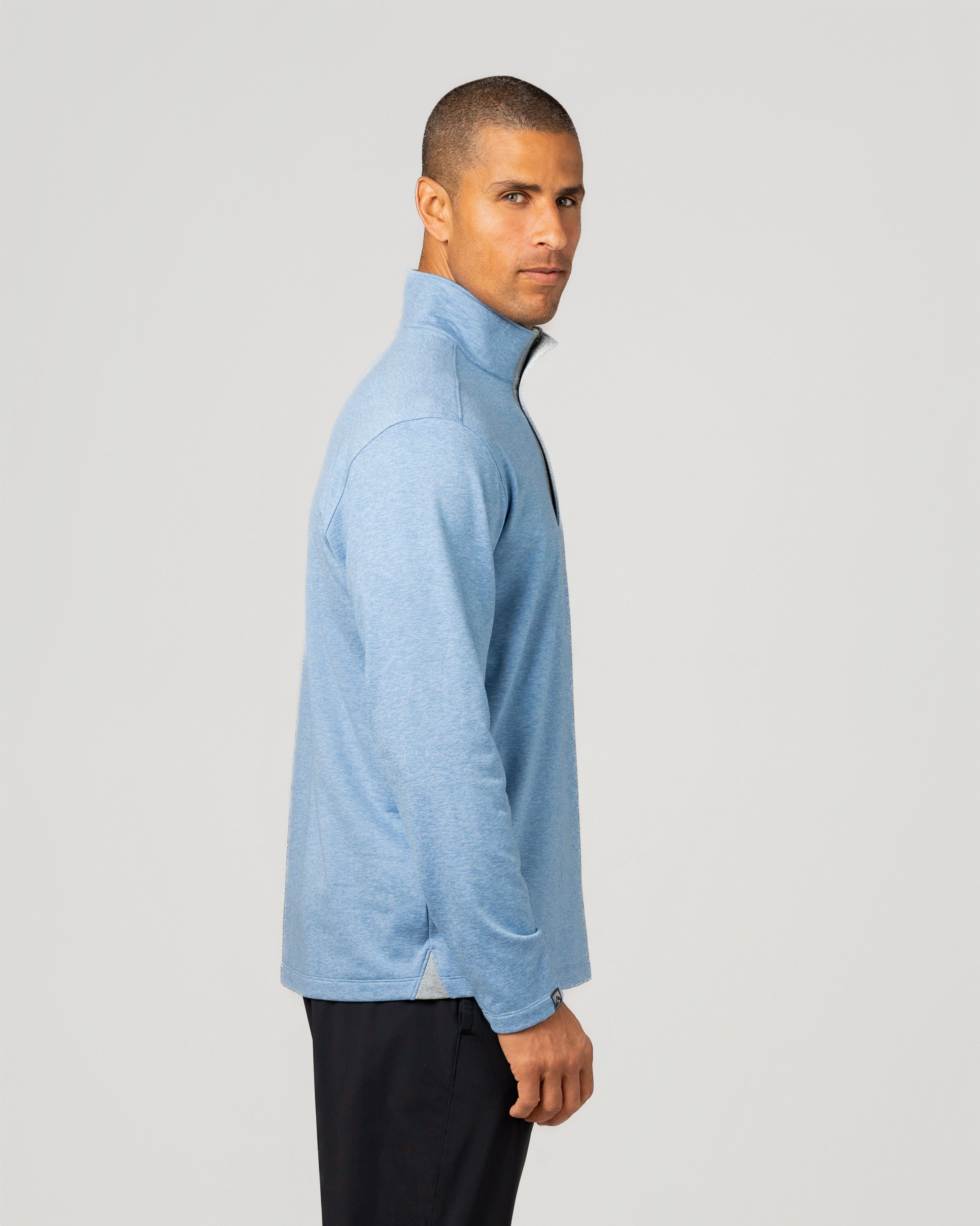 suis@〈ⓛ〉  Men's Sidekick Midweight Stretch Quarter Zip Pullover – Storm Creek