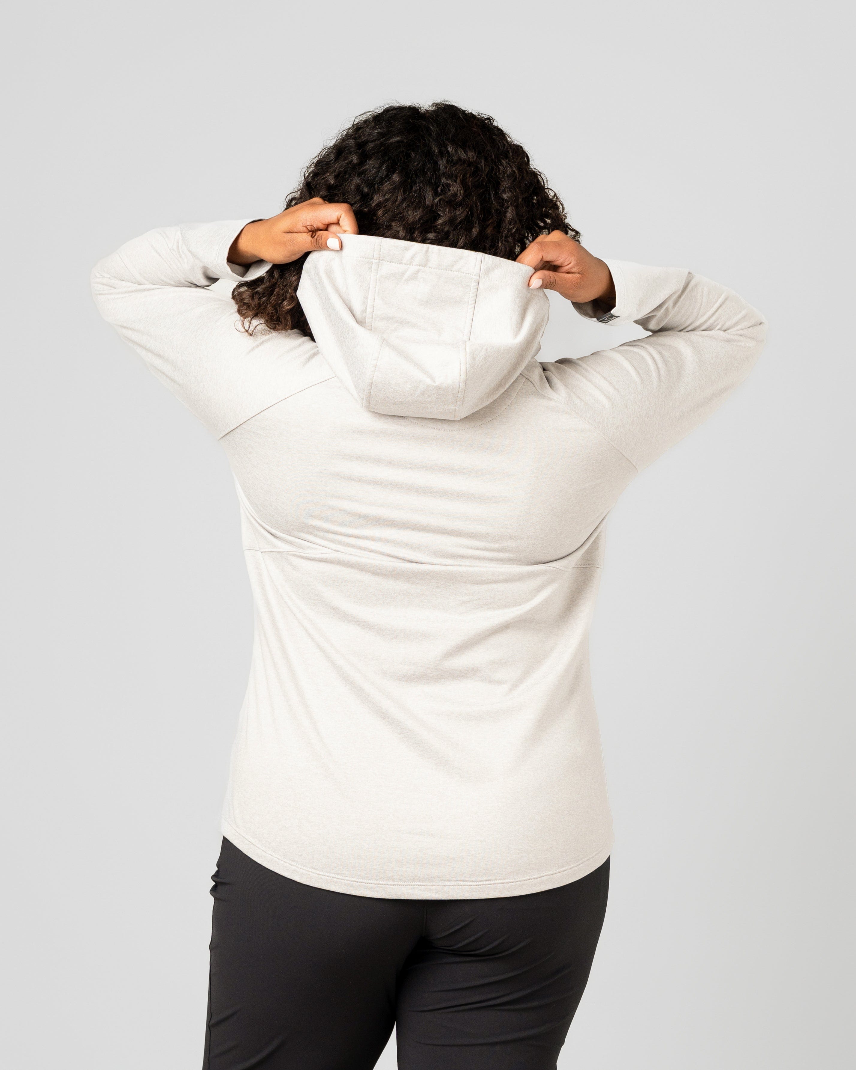 Women's Sidekick Midweight Stretch 1/4 Zip Pullover with Hood