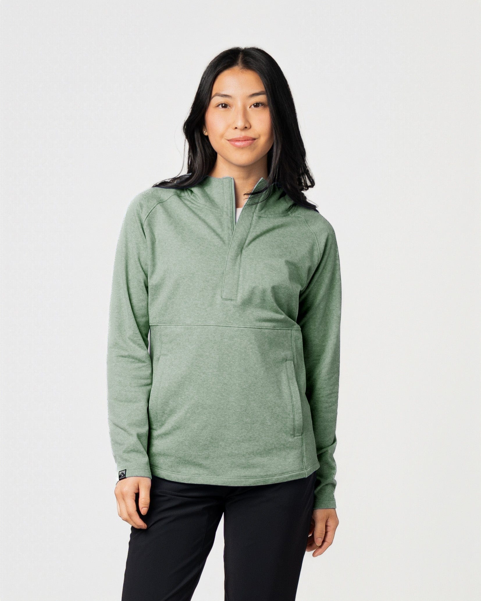 Women's Sidekick Midweight Stretch 1/4 Zip Pullover with Hood