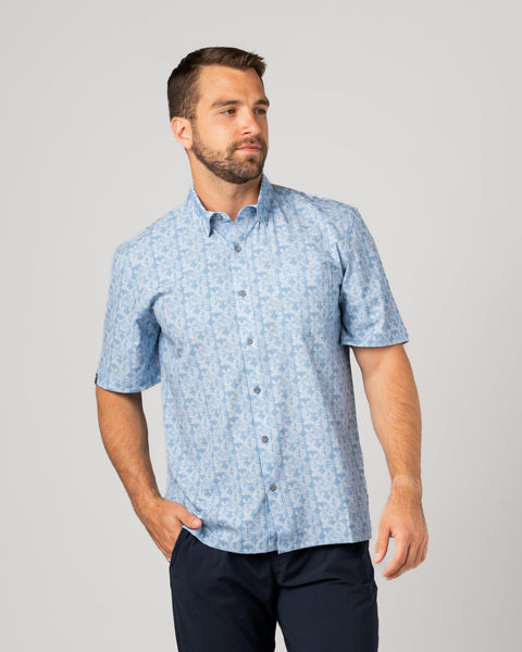 Men's Enthusiast 4-Way Stretch Printed Short Sleeve Outdoor Shirt