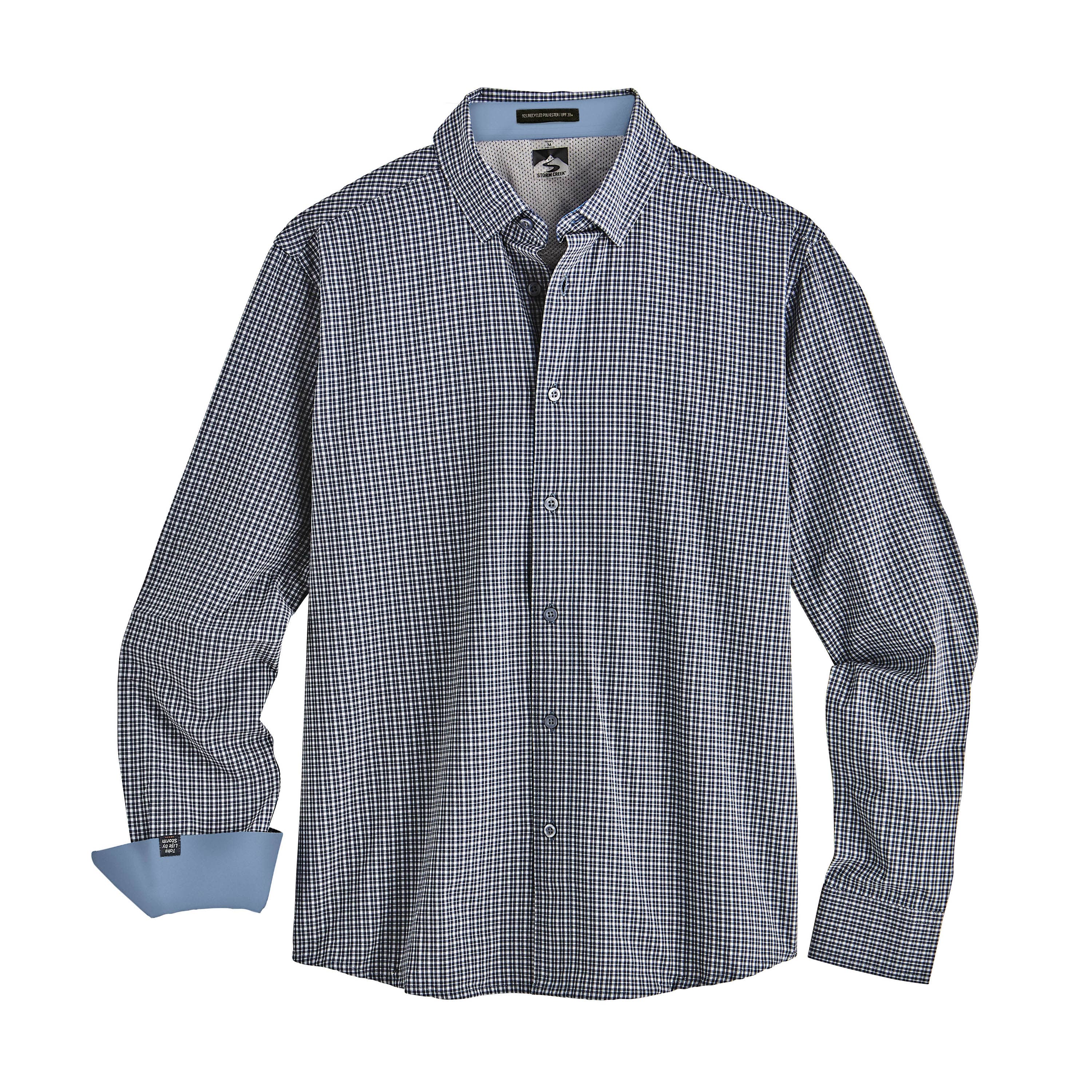 Men's Microplaid Influencer Stretchy Button Down Shirt – Storm Creek