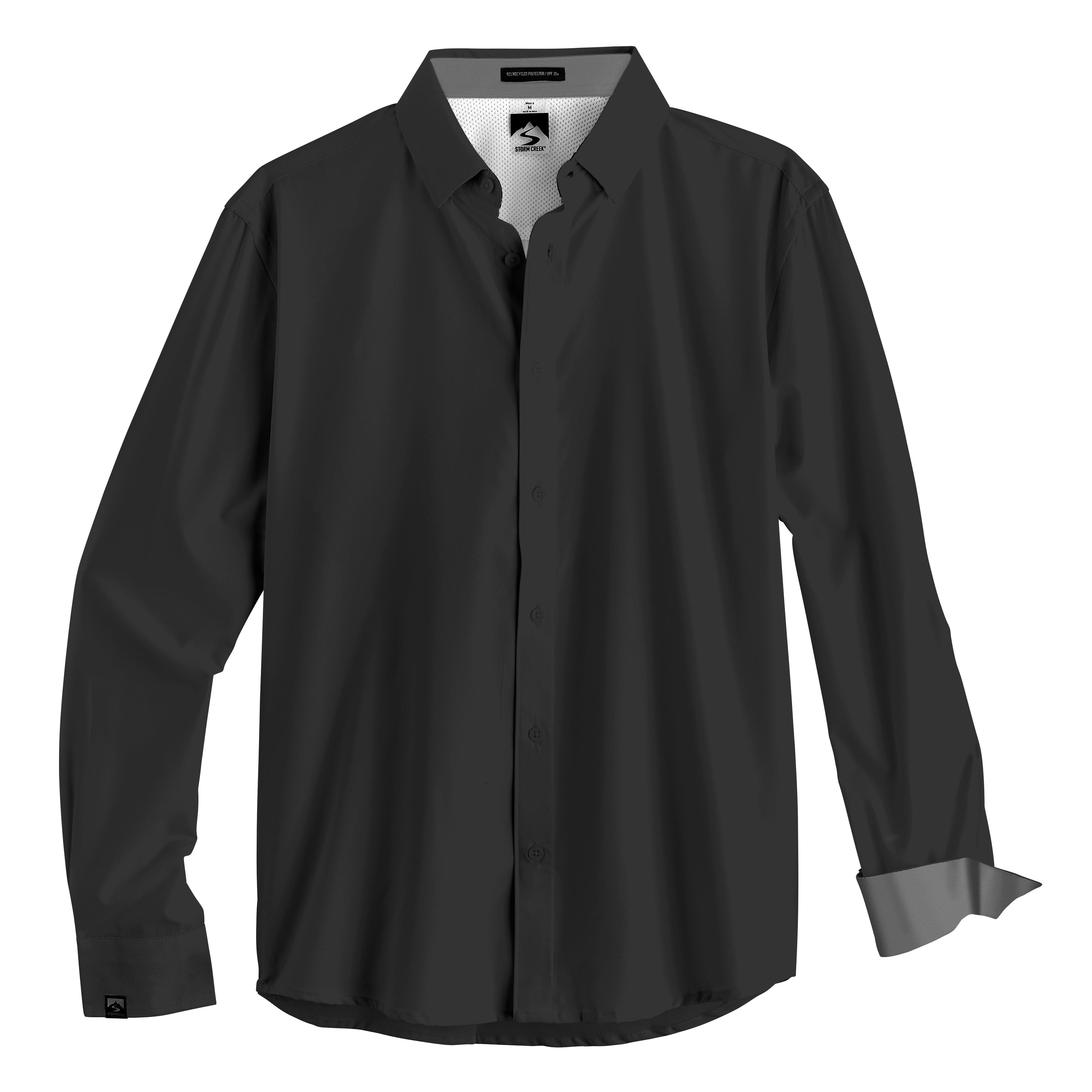 Men's Solid Influencer Stretchy Button Down Shirt – Storm Creek