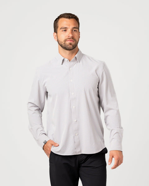 Men's Influencer 4-Way Stretch Windowpane Woven Shirt