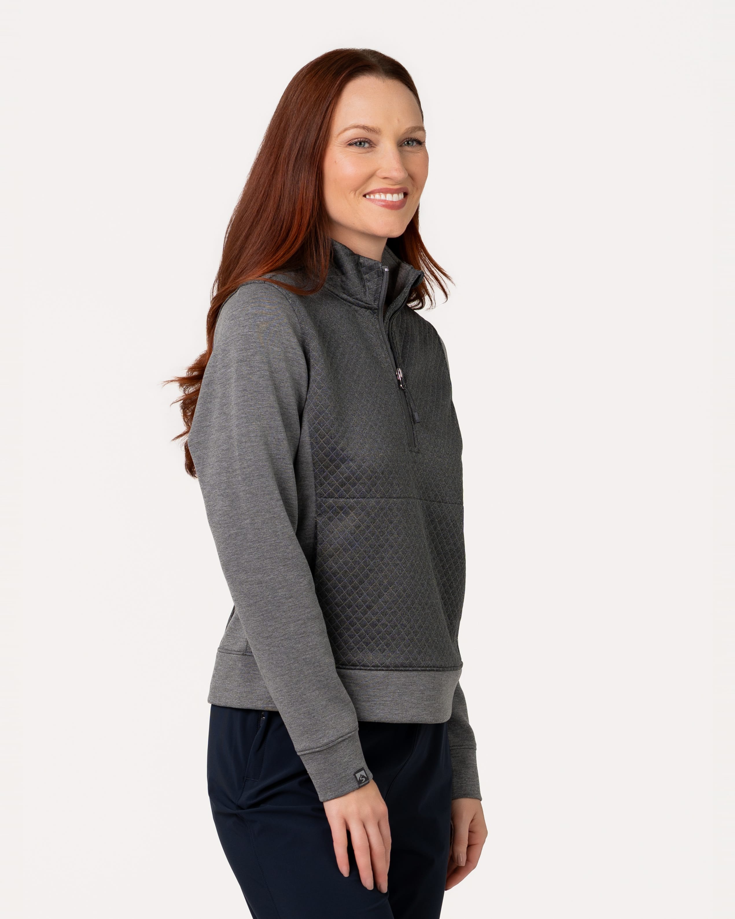 Women's Architect Quilted Quarter Zip Pullover – Storm Creek