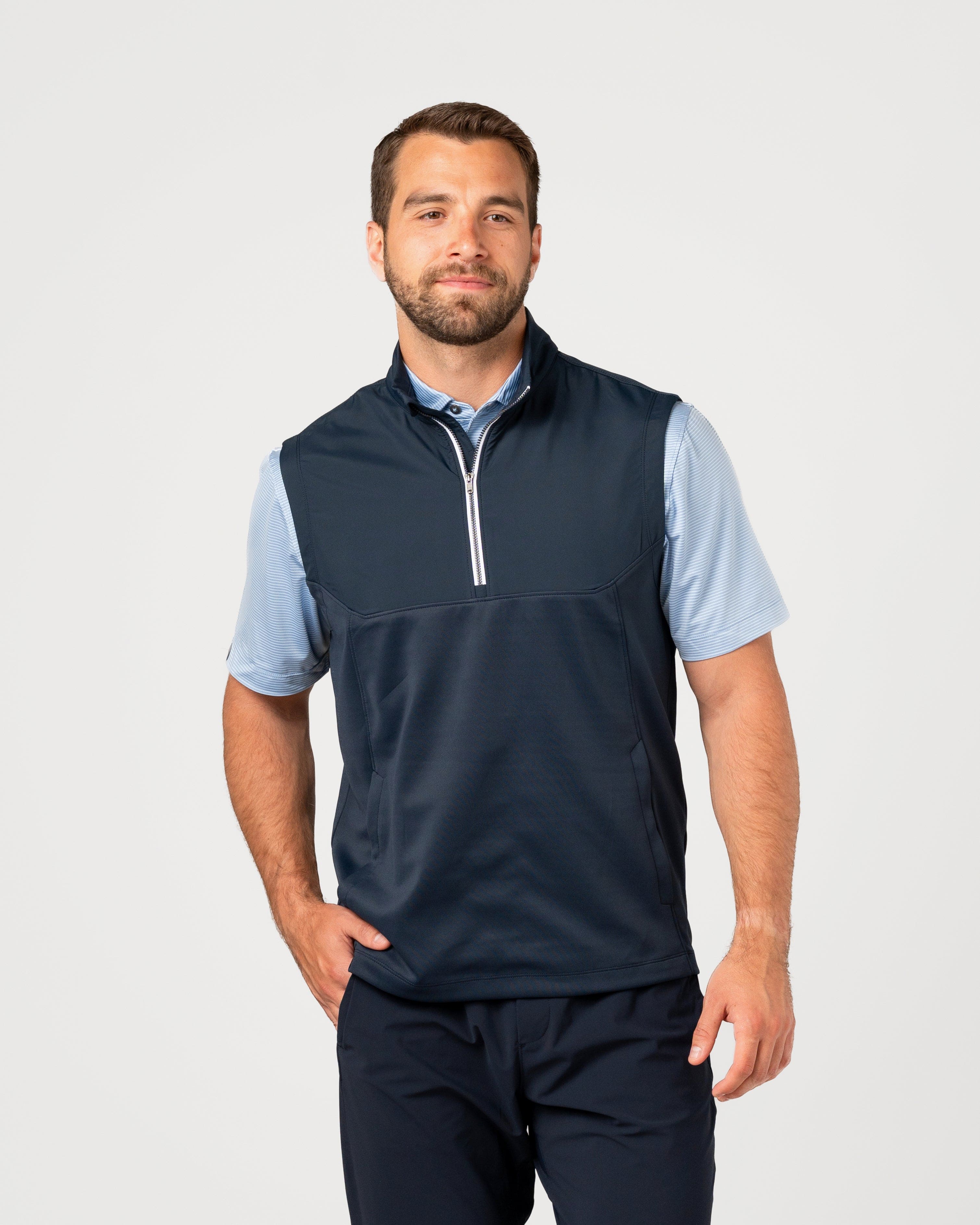 Men's Tiebreaker II Water-Resistant Half Zip Pullover Wind Vest