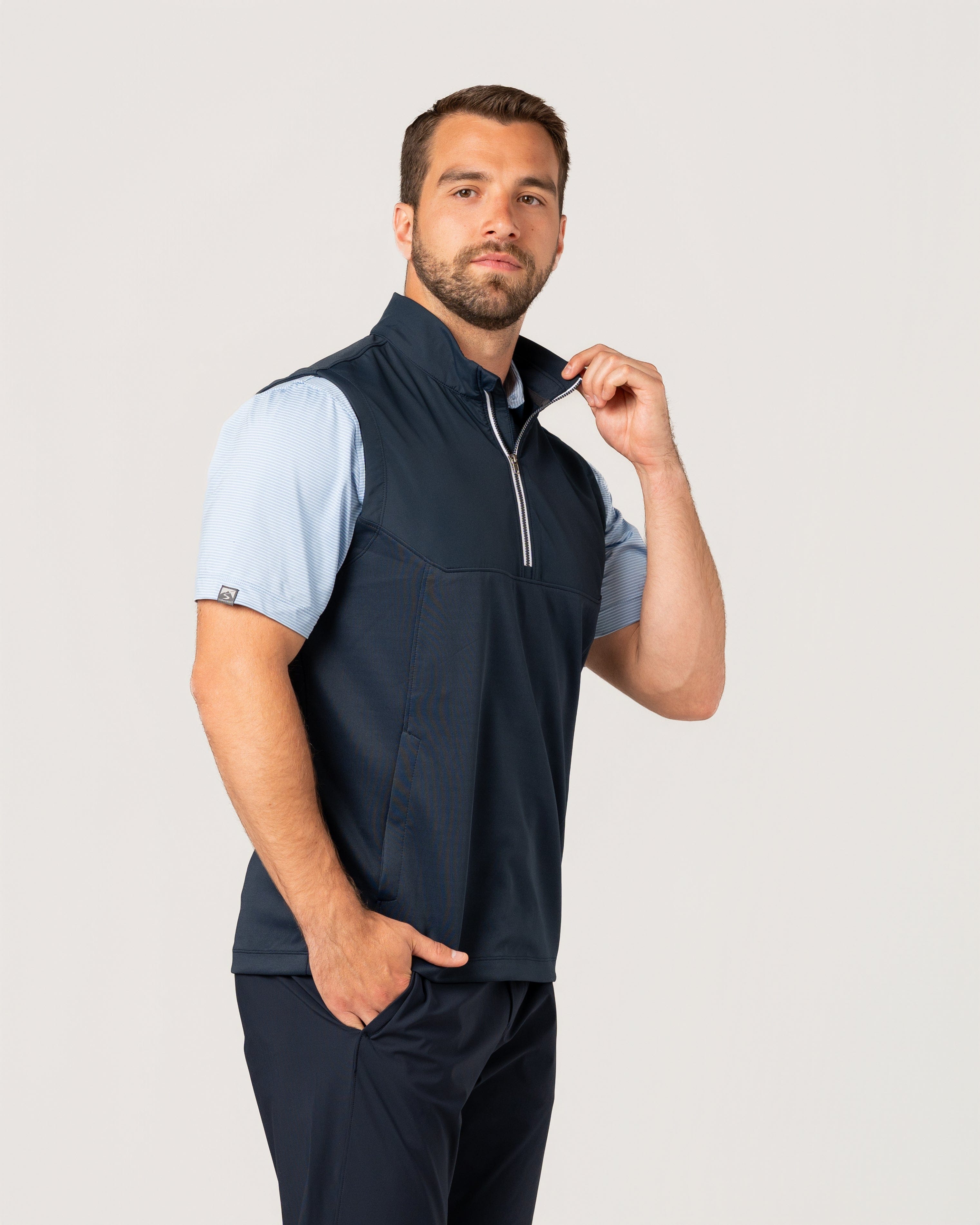 Men's Tiebreaker II Water-Resistant Half Zip Pullover Wind Vest
