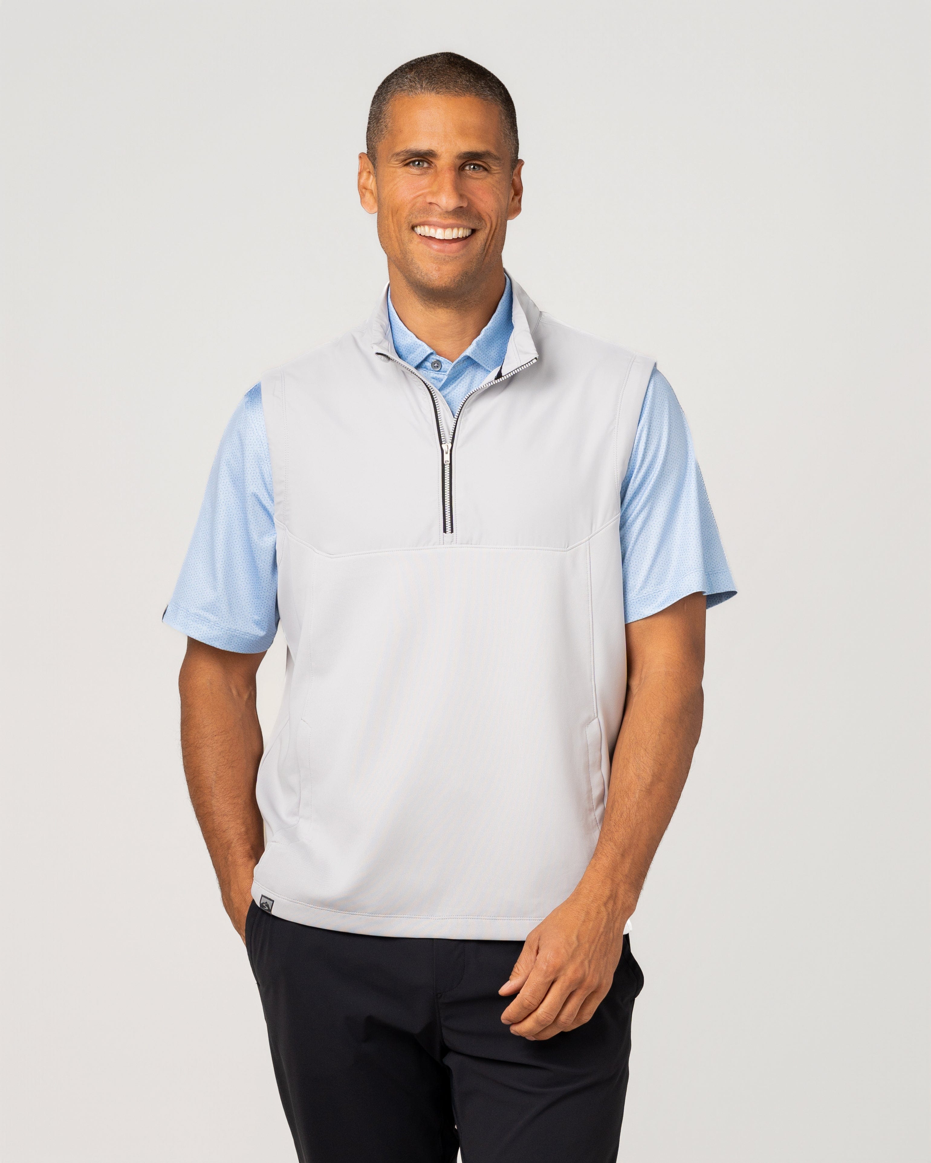 Men's Tiebreaker II Water-Resistant Half Zip Pullover Wind Vest