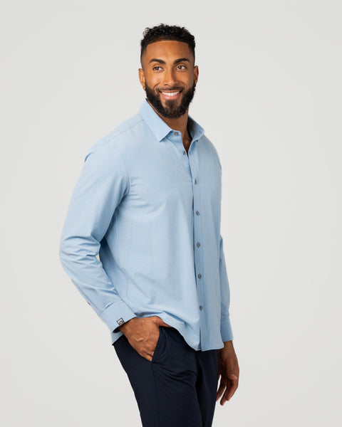 Men's Prodigy Soft Poly/Cotton Blend Button Down