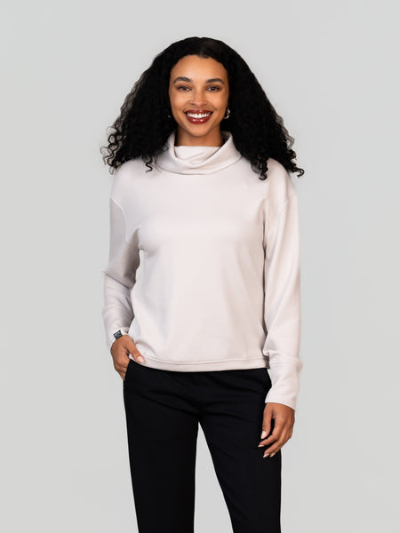 Women's Comfort Zone Super Soft Modal Blend Funnel Neck 