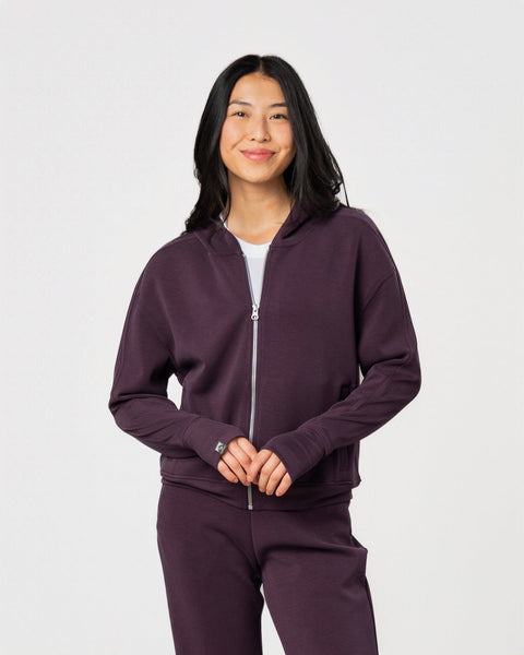 ROUGH AND SWELL スエット Essential Oversized Quarter Zip Sweat in Snow Marl | Hallensteins NZ