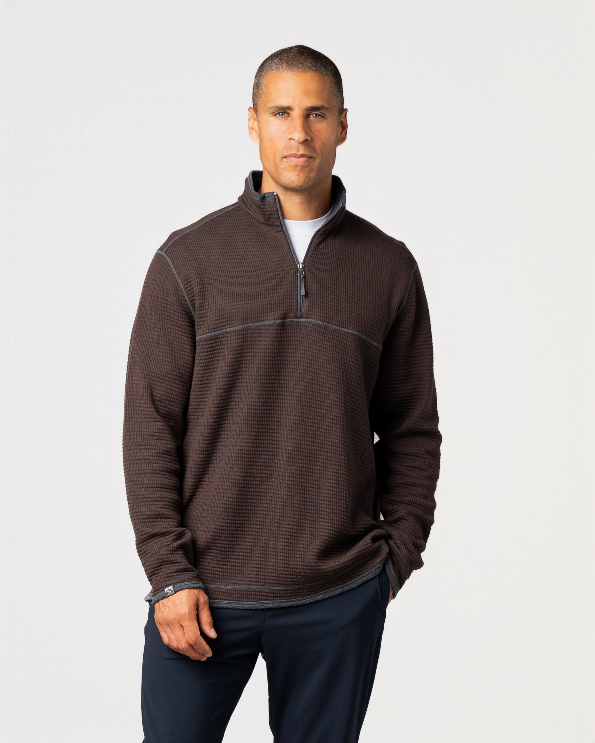 Men's Maverick Waffle Knit Quarter Zip Pullover – Storm Creek