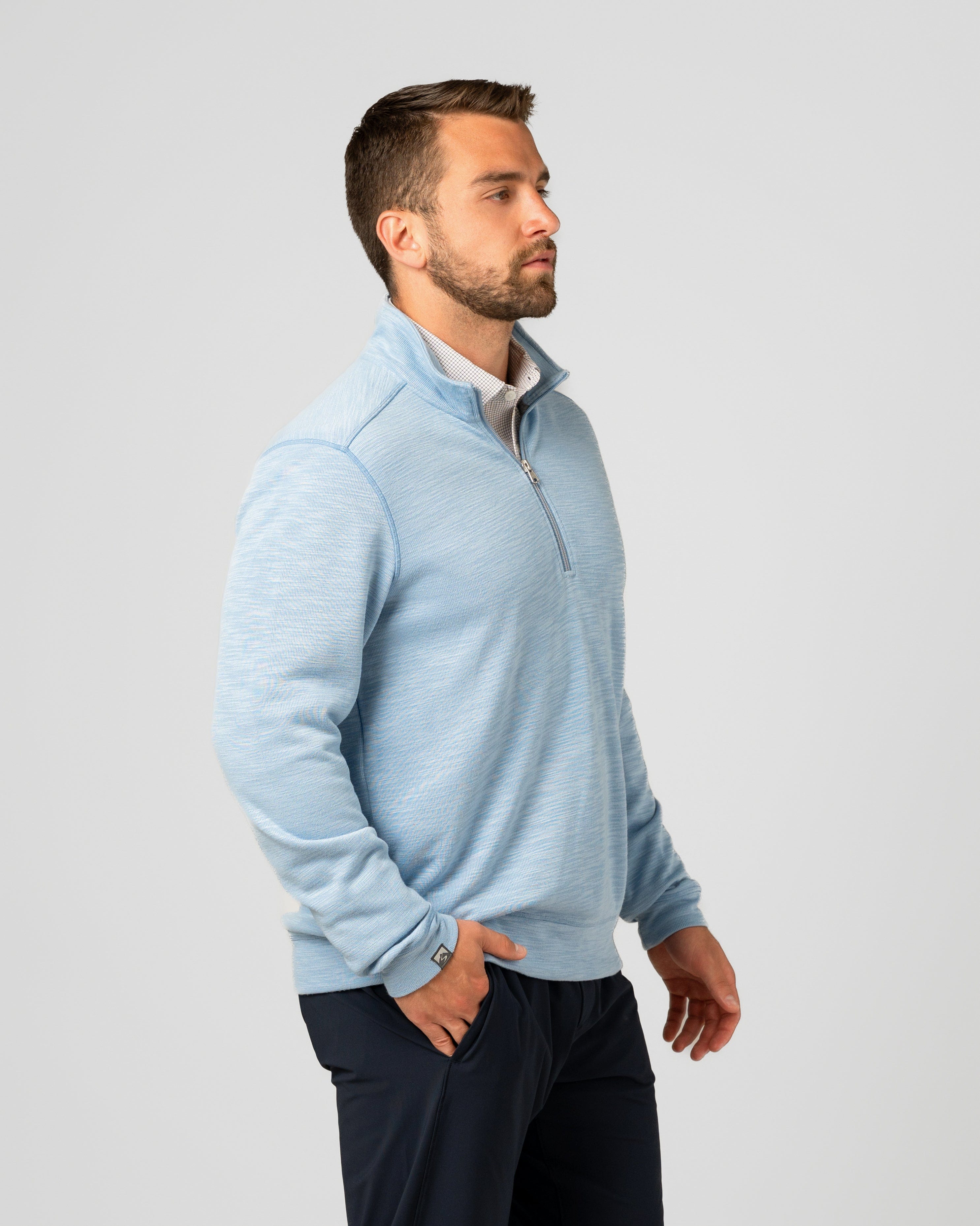 Men's Shoreliner Cotton Quarter Zip Pullover – Storm Creek