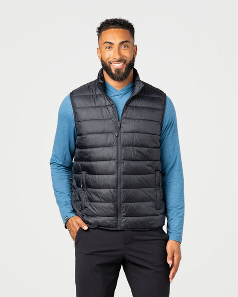 Men's Pacific Puffer 100 GSM Insulated Faux Down Packable Quilted Vest