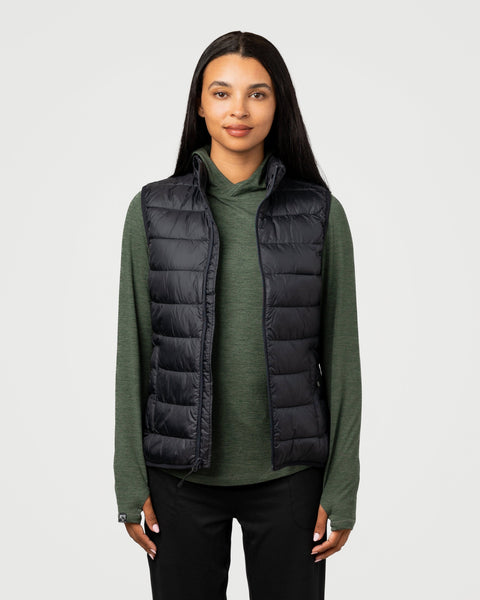 Women's Pacific Puffer 100 GSM Insulated Faux Down Packable Quilted Vest