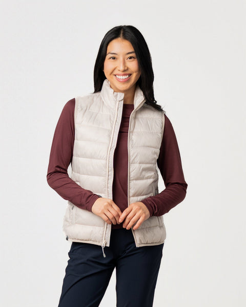 Women's Pacific Puffer 100 GSM Insulated Faux Down Packable Quilted Vest