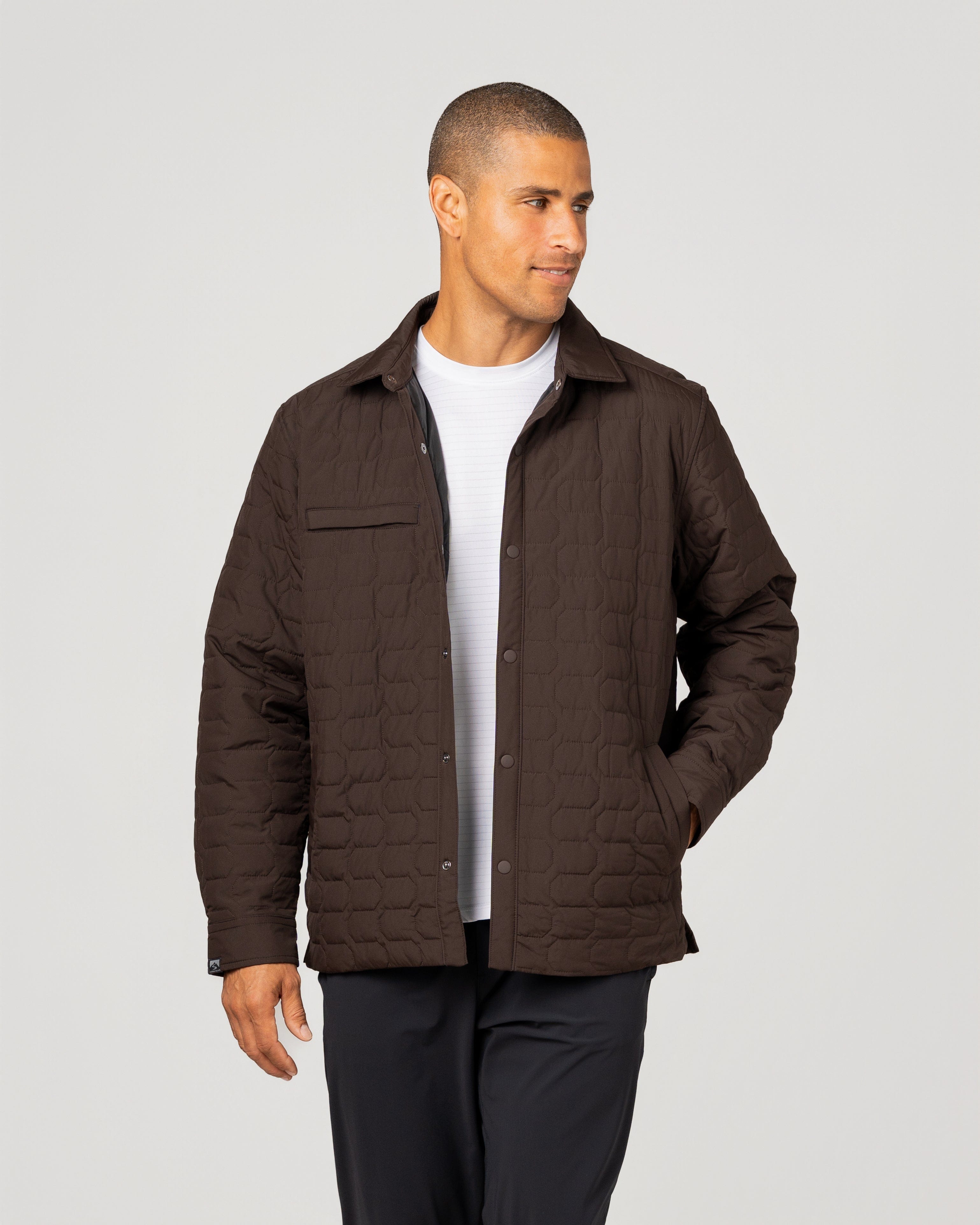 Men's Artisan Quilted Shirt Jacket