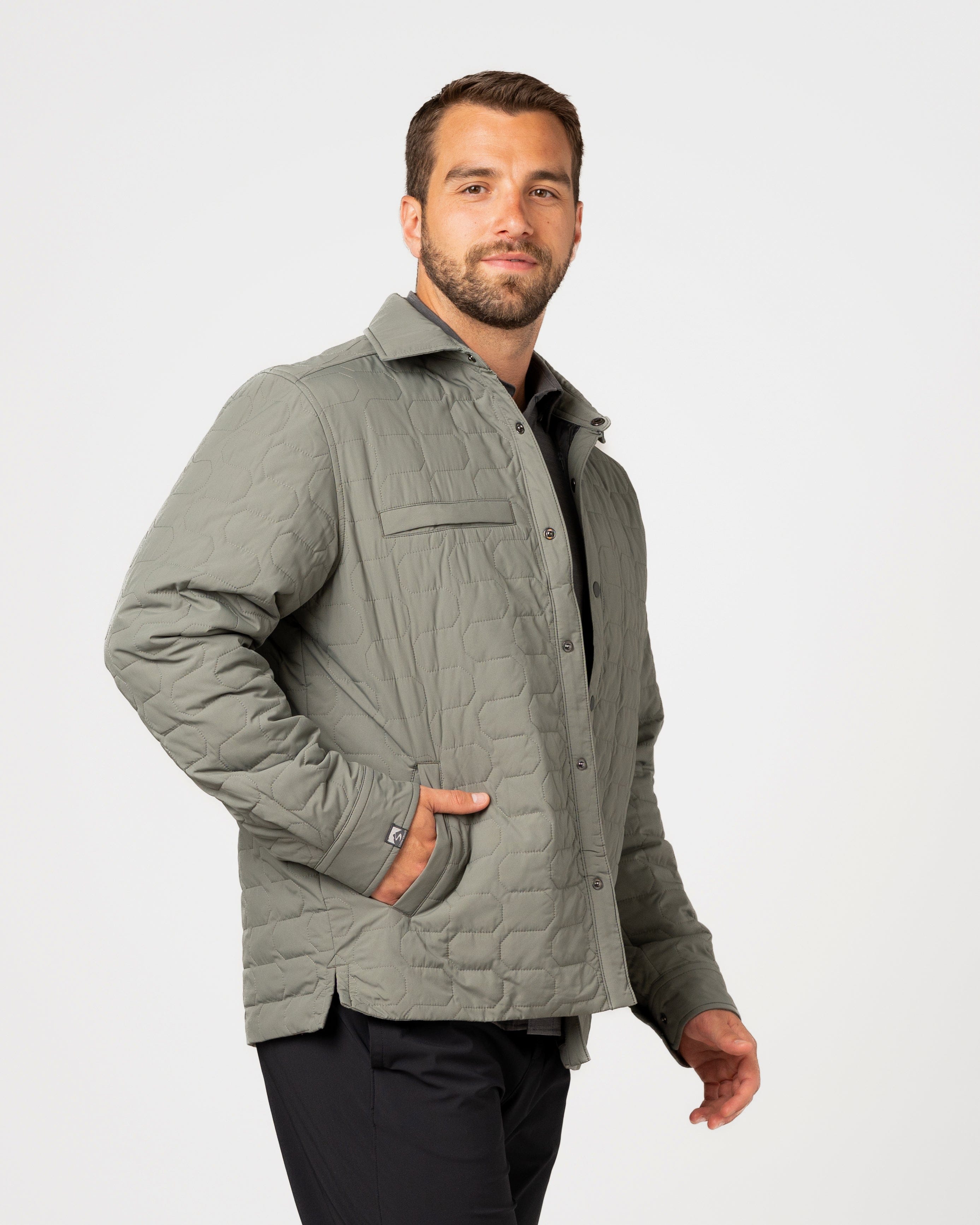Men's Artisan Quilted Shirt Jacket – Storm Creek