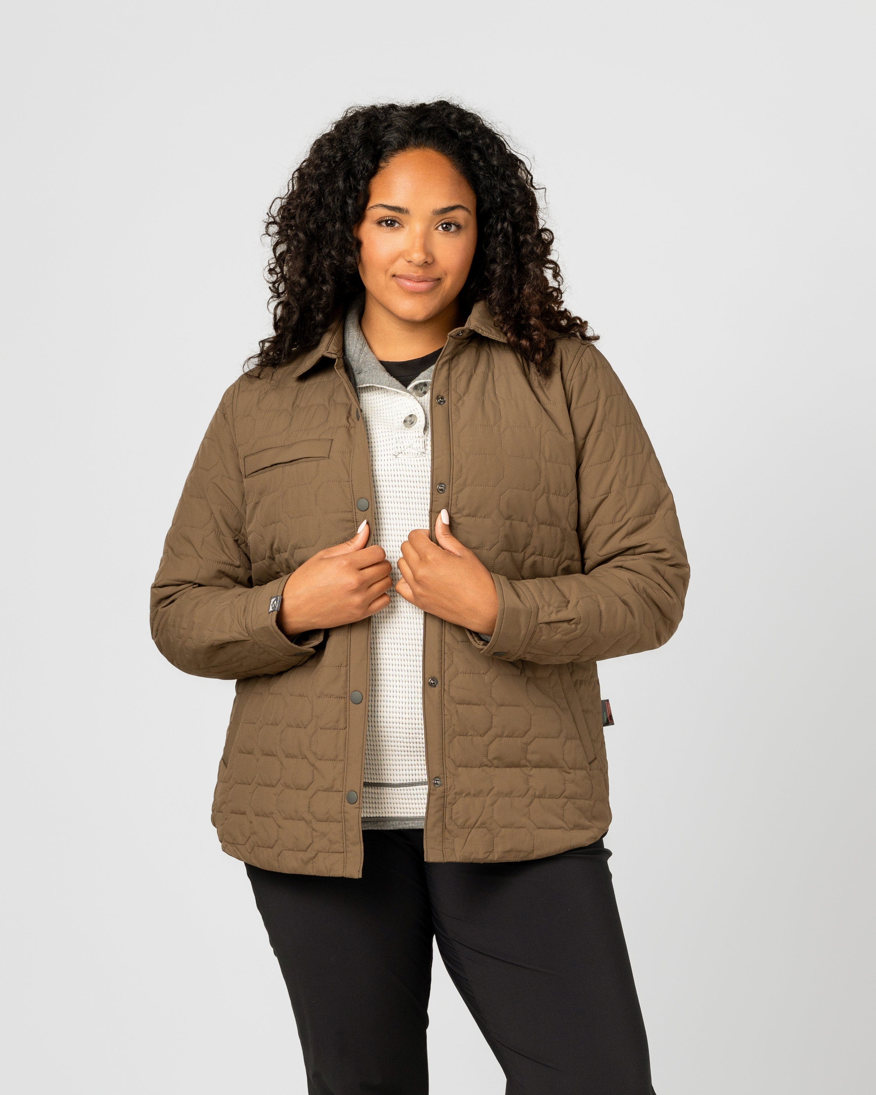 Women's Artisan Quilted Shirt Jacket