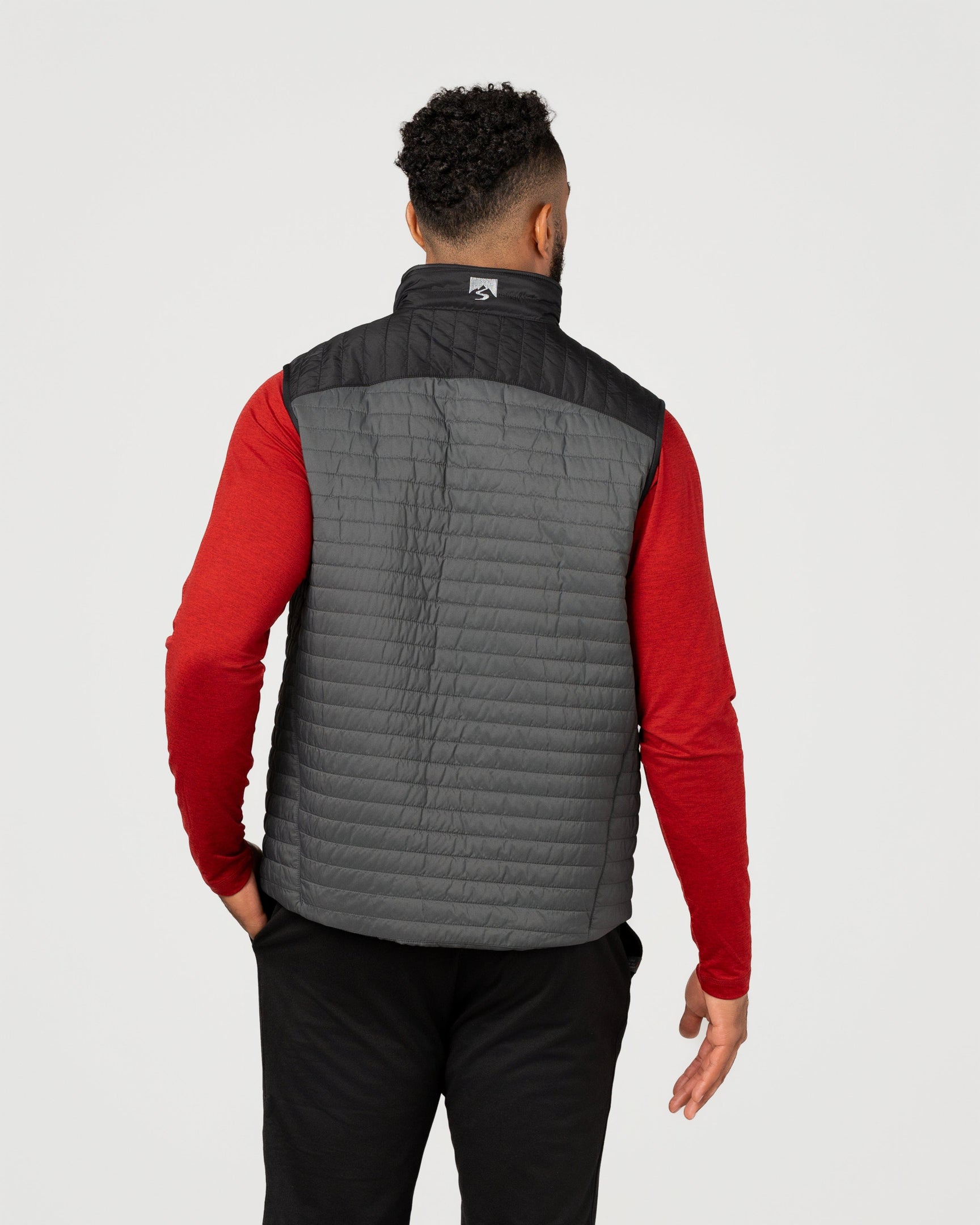 MEN'S BLACK FRONT RUNNER VEST