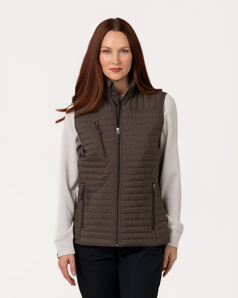 Women's Front Runner 120 GSM Heather Insulated Quilted Vest