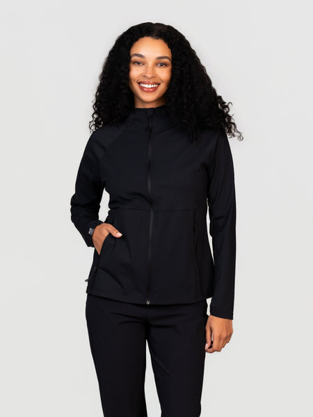 美品 4WAY STRETCH VENTILATION TRACK JACKET Women's Velocity 4-Way Stretch Performance Full Zip Hoodie – Storm