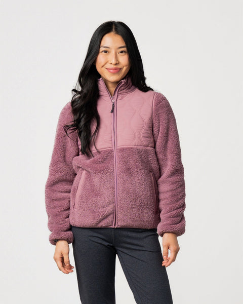 Women's Teddy Quilted Teddy Fleece Jacket