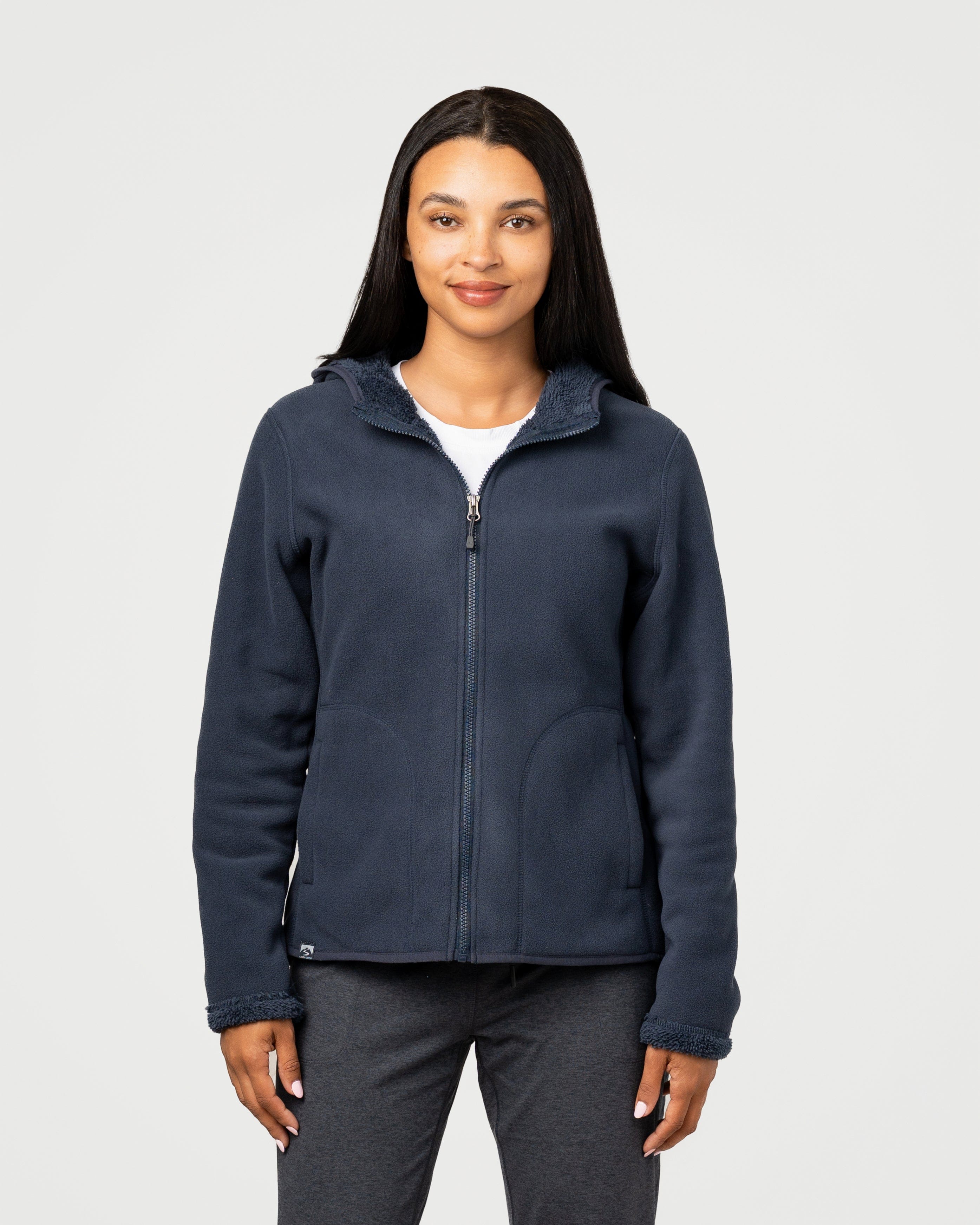 Women's Summit Sherpa Fleece Full Zip Hooded Sweatshirt – Storm Creek
