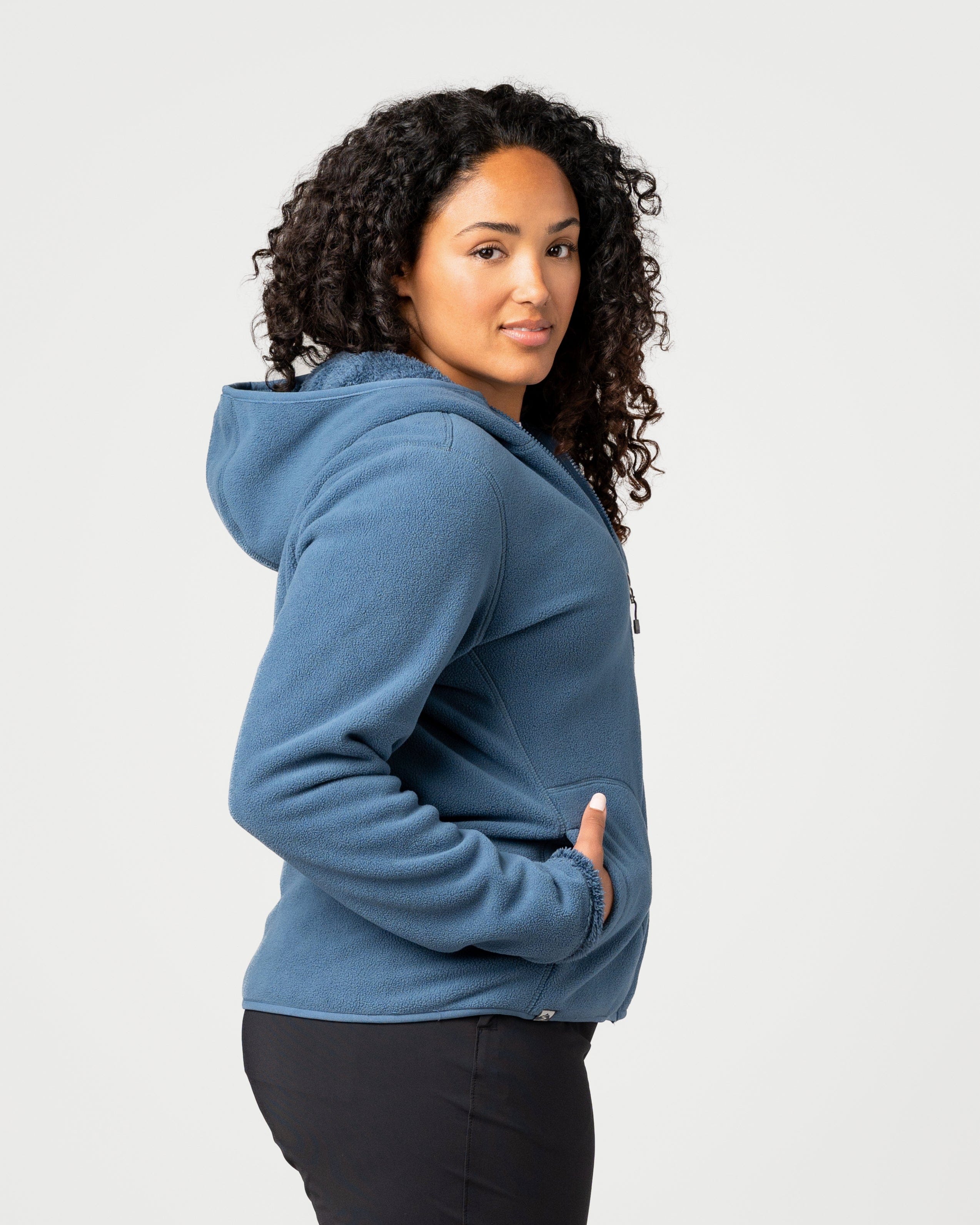 Women's Summit Sherpa Fleece Full Zip Hooded Sweatshirt – Storm Creek