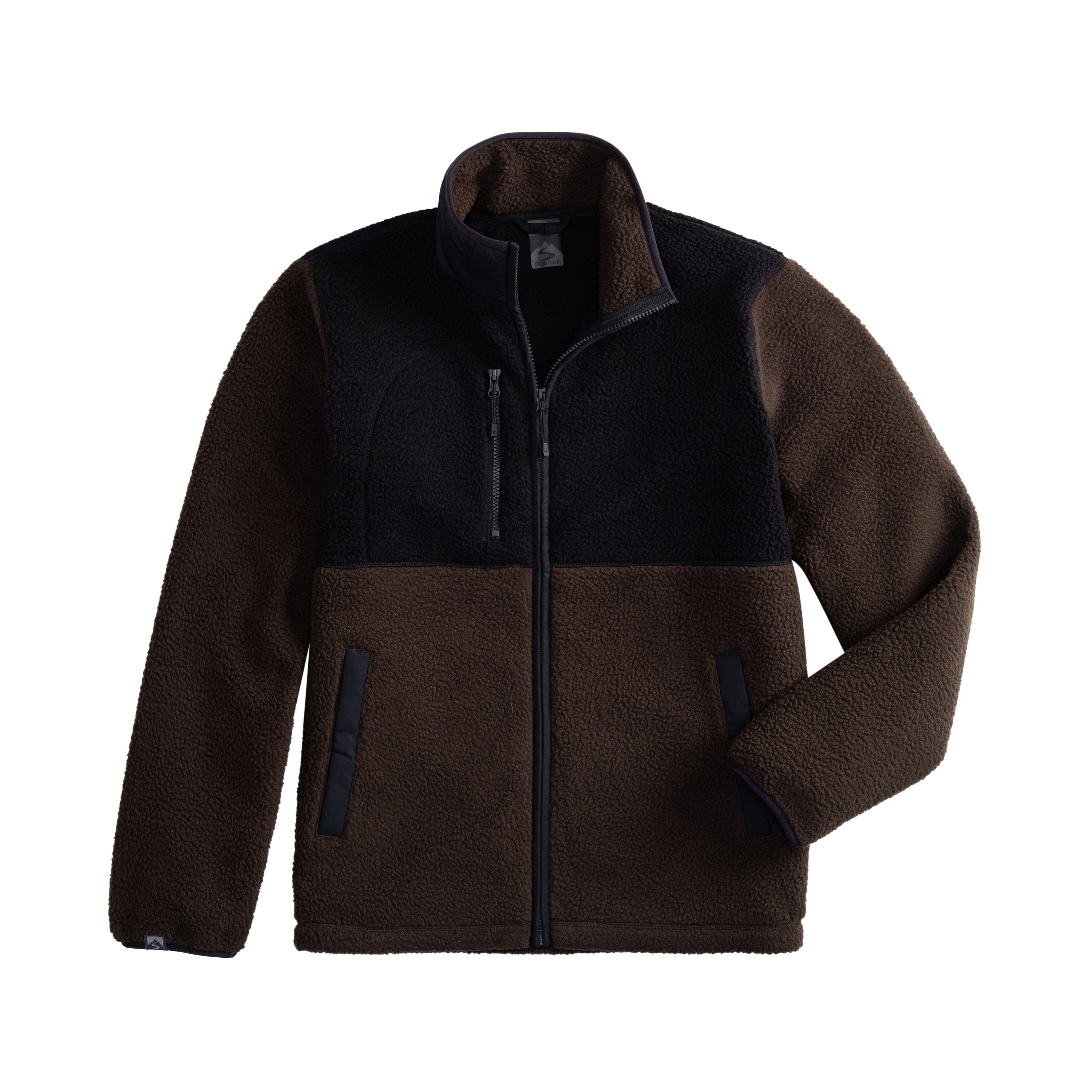 Men's Warm Up Colorblock Sherpa Fleece Jacket – Storm Creek